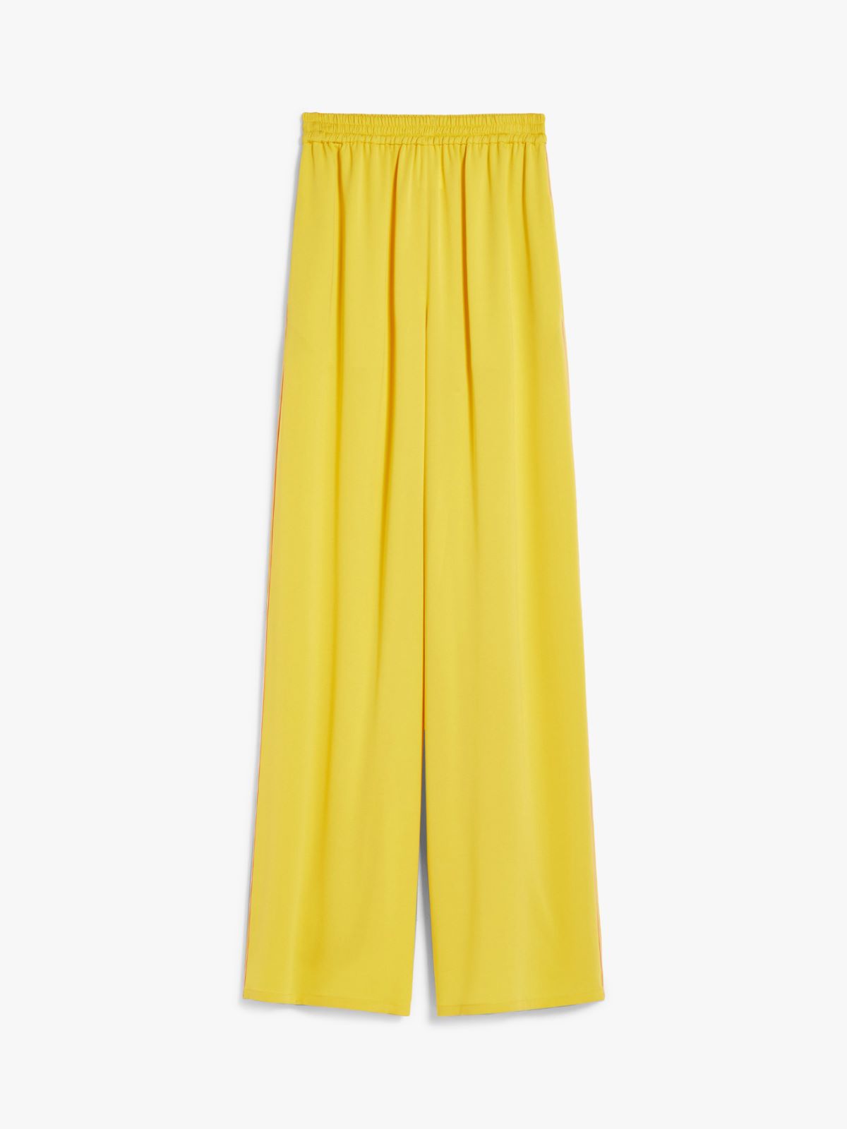 Silk wide-leg trousers