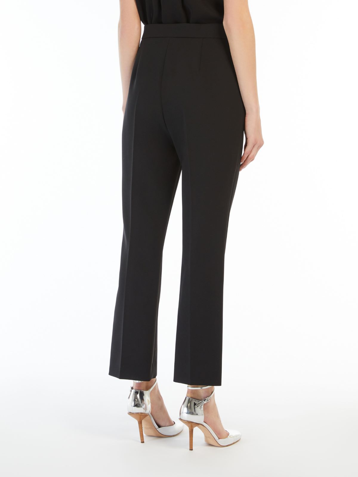 Cropped sablé trousers