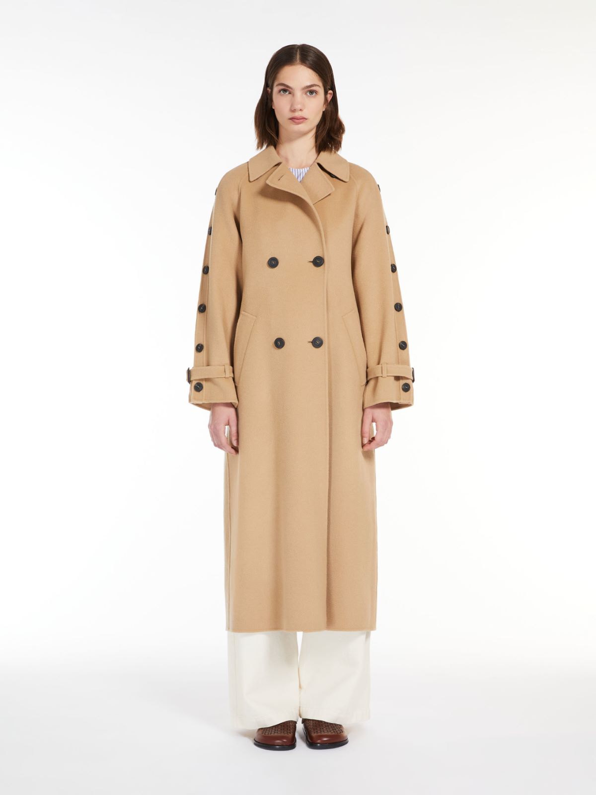 Wool trench coat