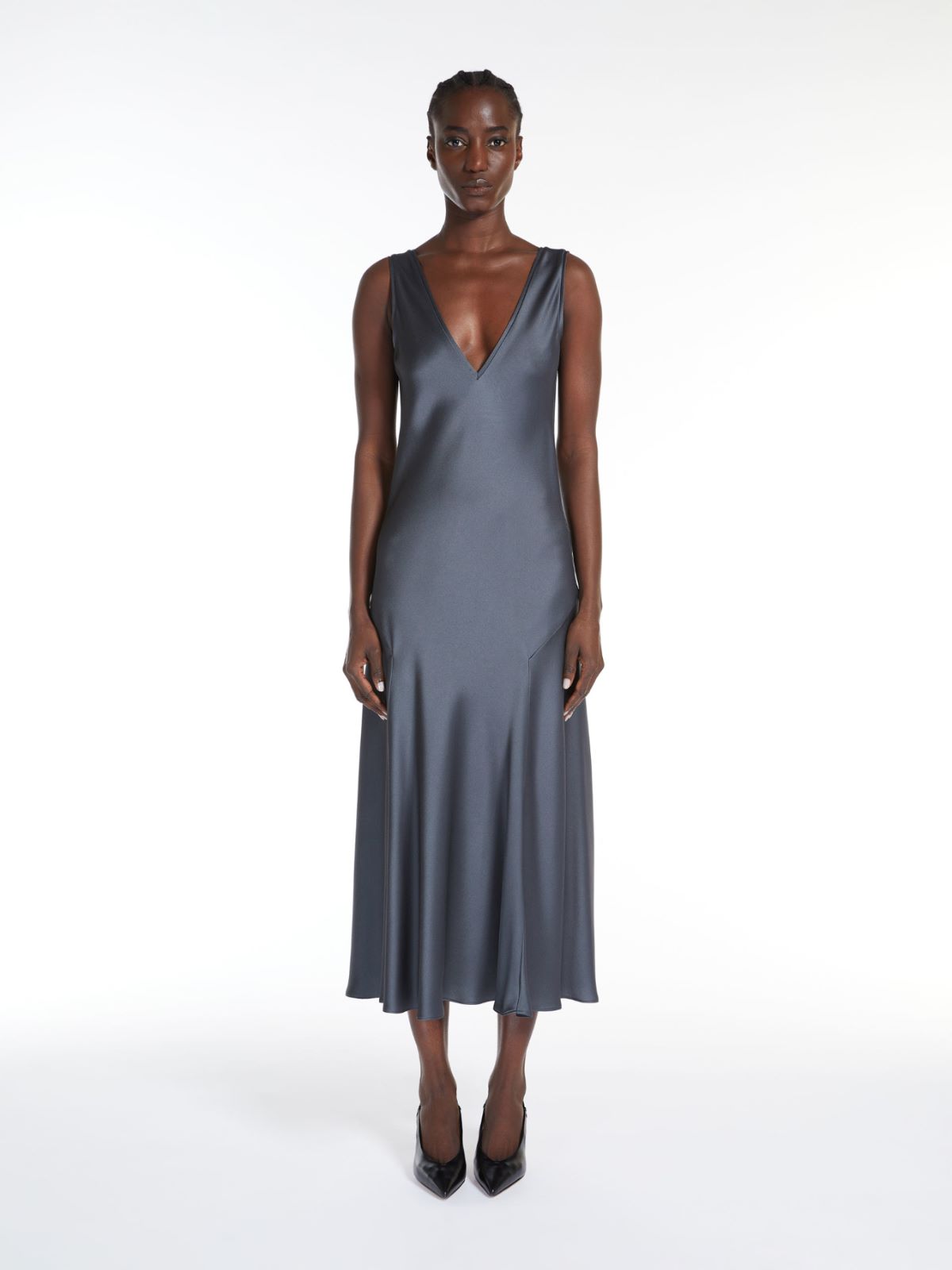 Flowing envers satin dress