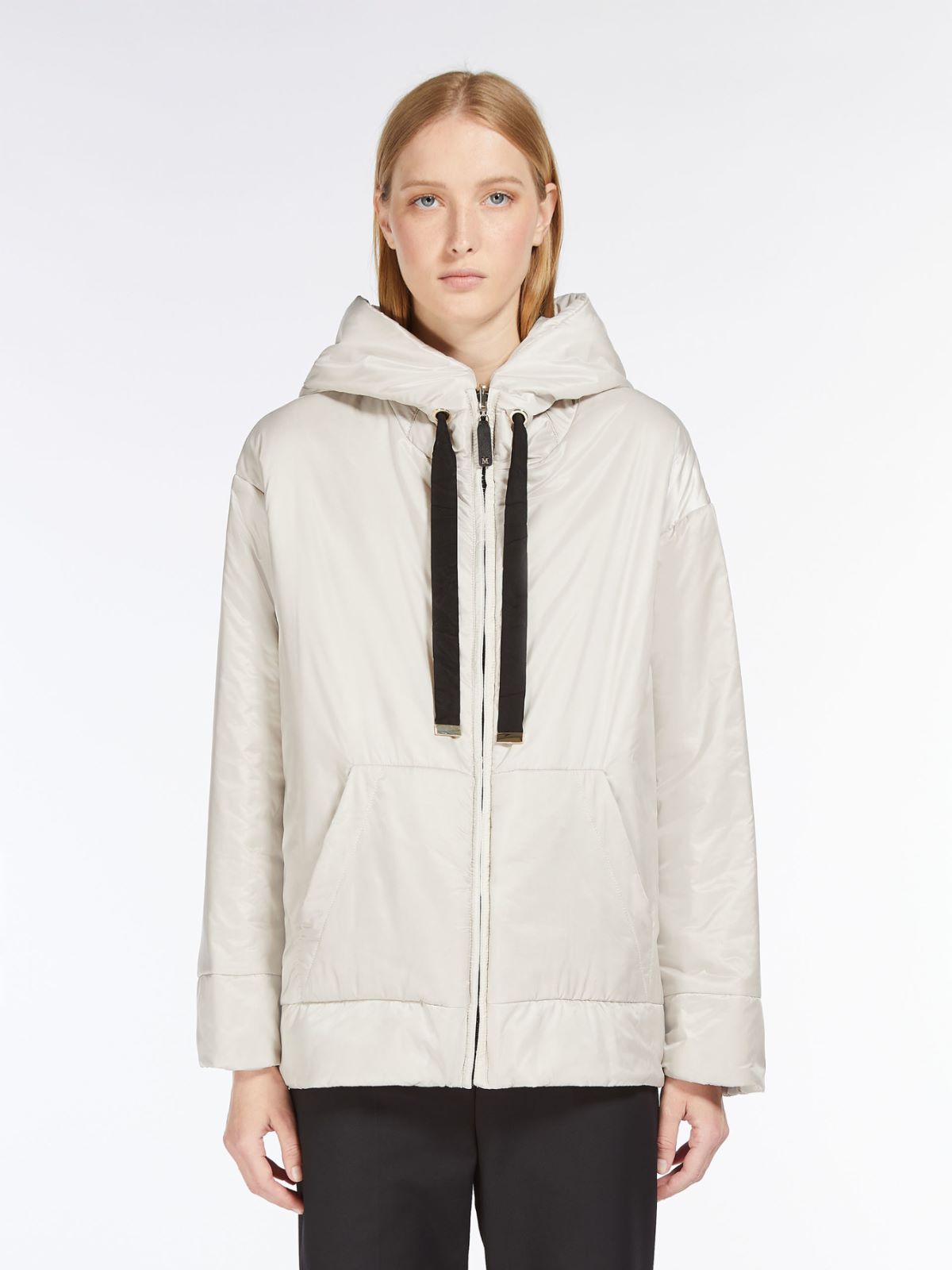 Reversible parka in water-resistant canvas