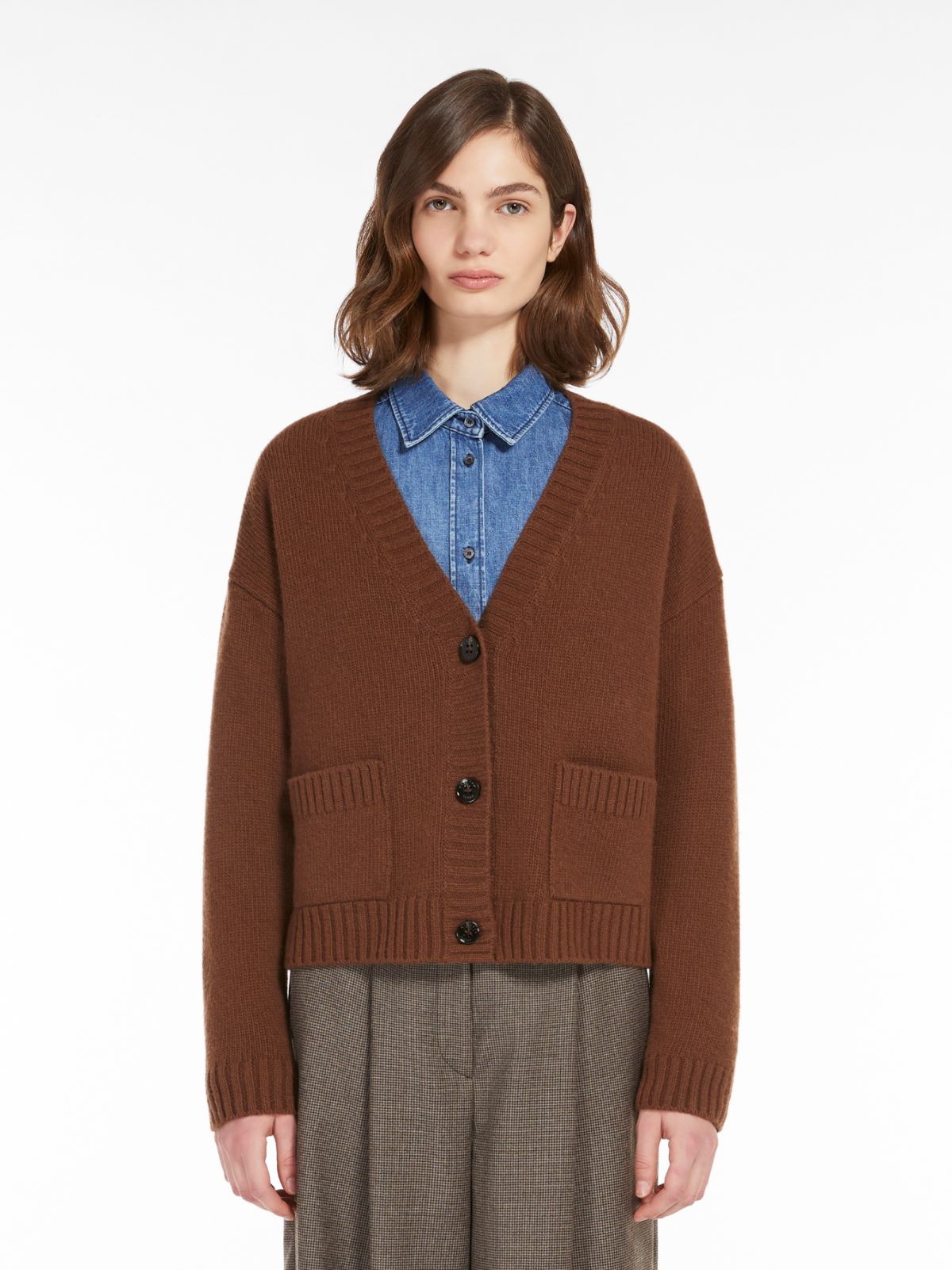 Relaxed-fit wool cardigan