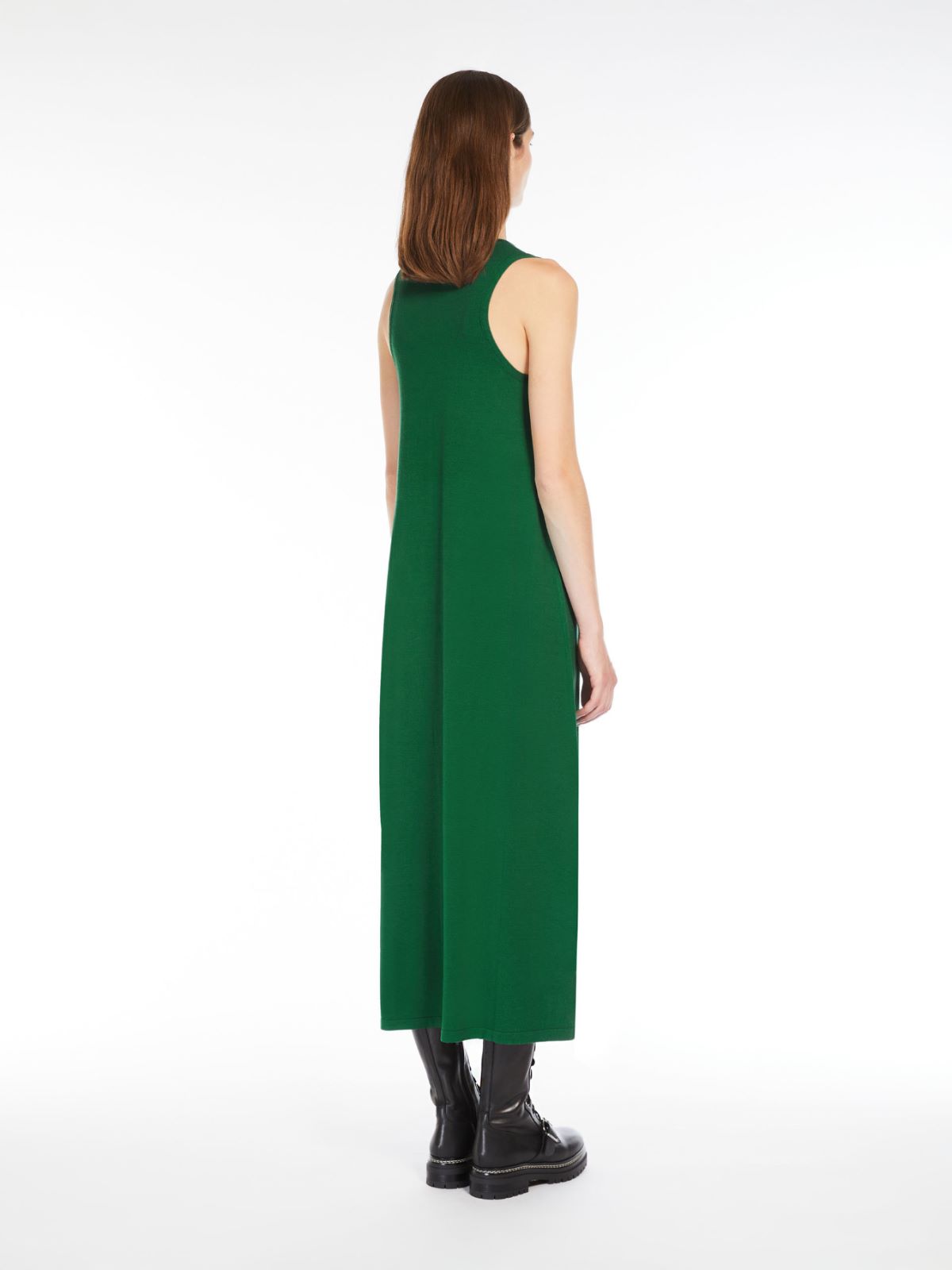 Sleeveless stretch viscose dress