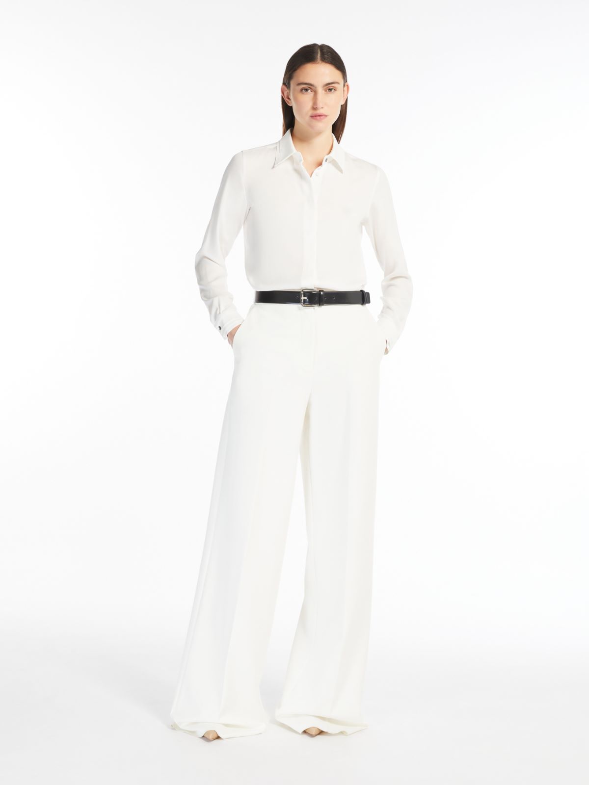 Silk charmeuse shirt