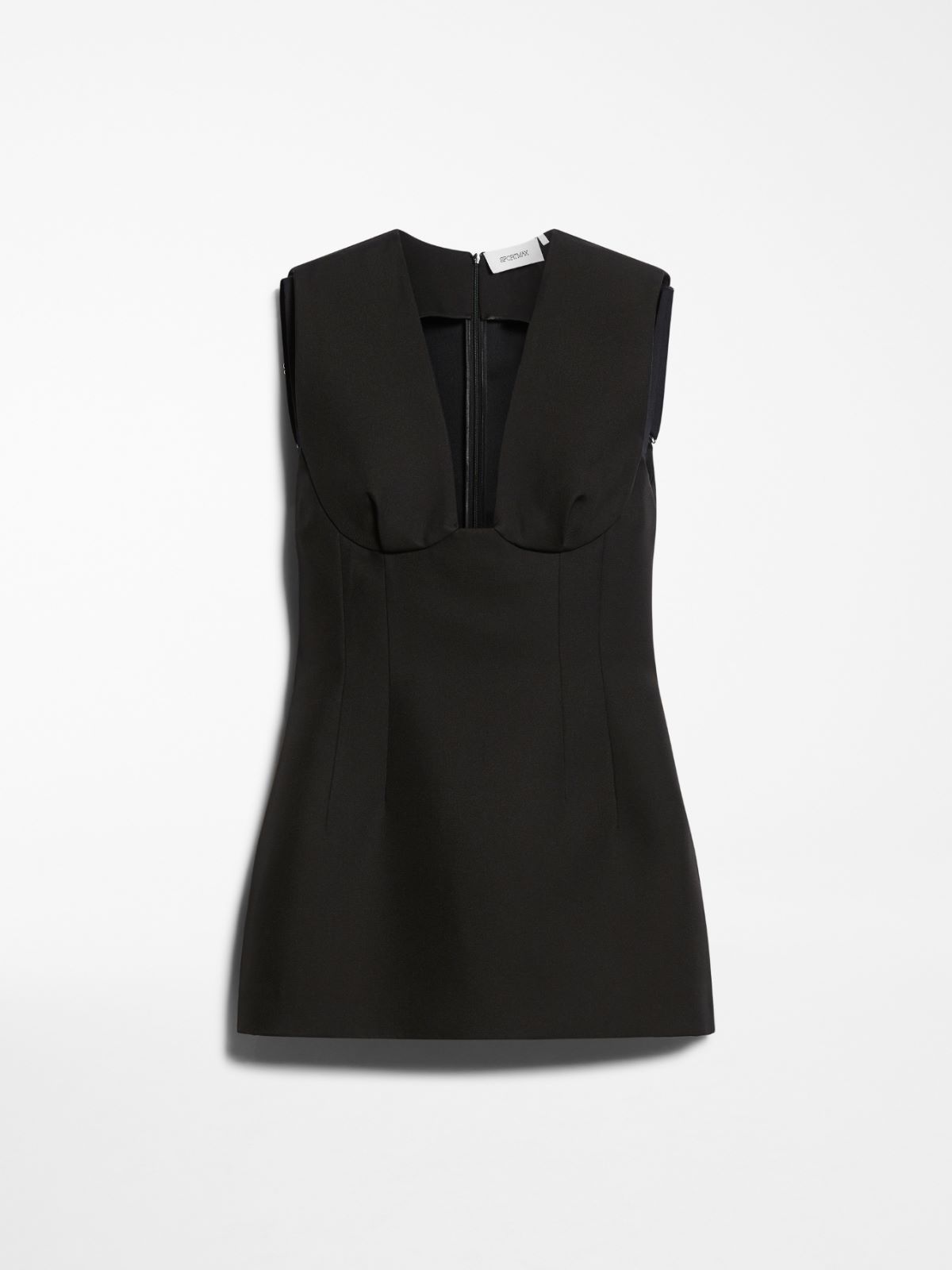 Sleeveless top with corset detail