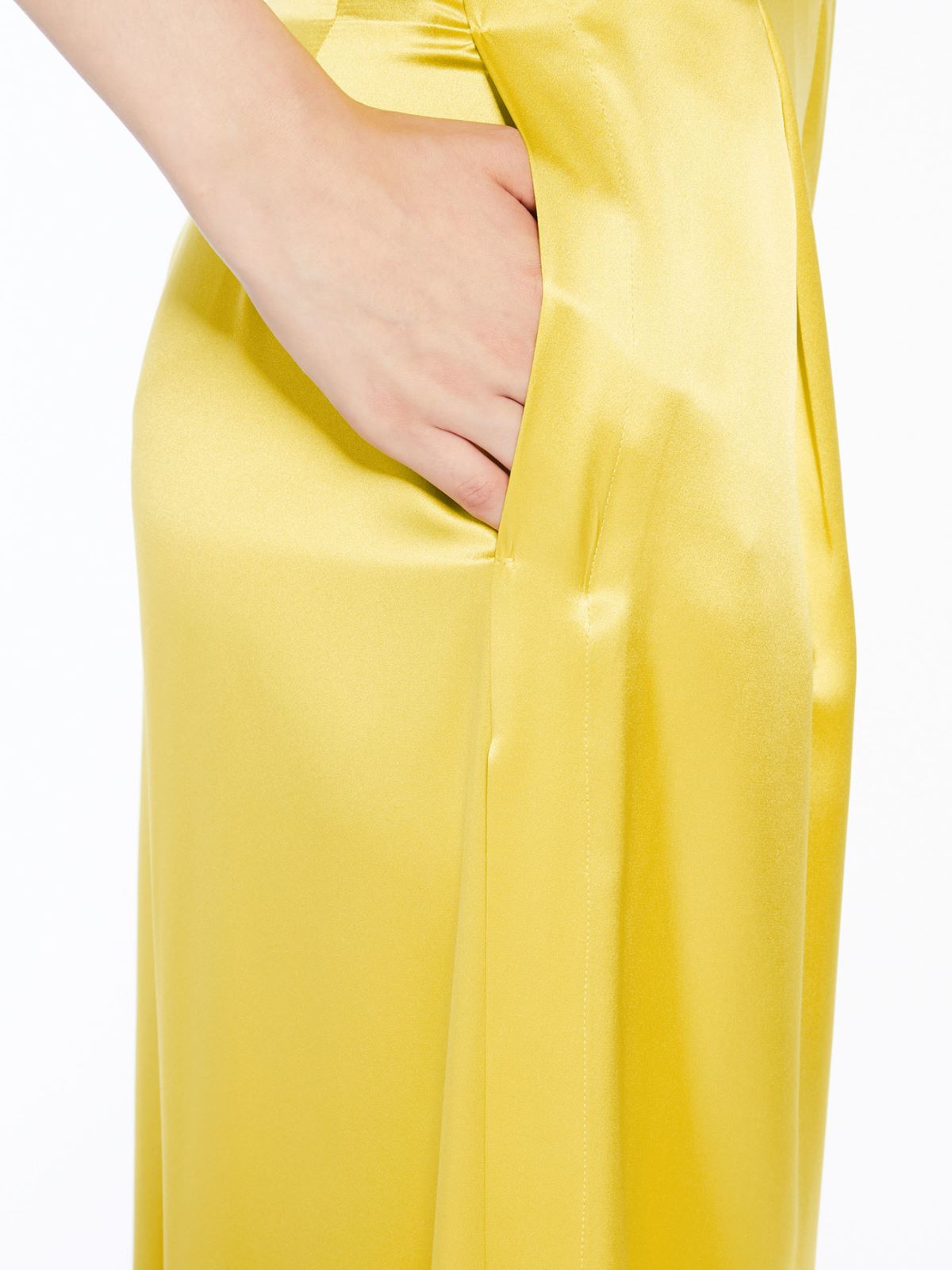 Flowing satin trousers