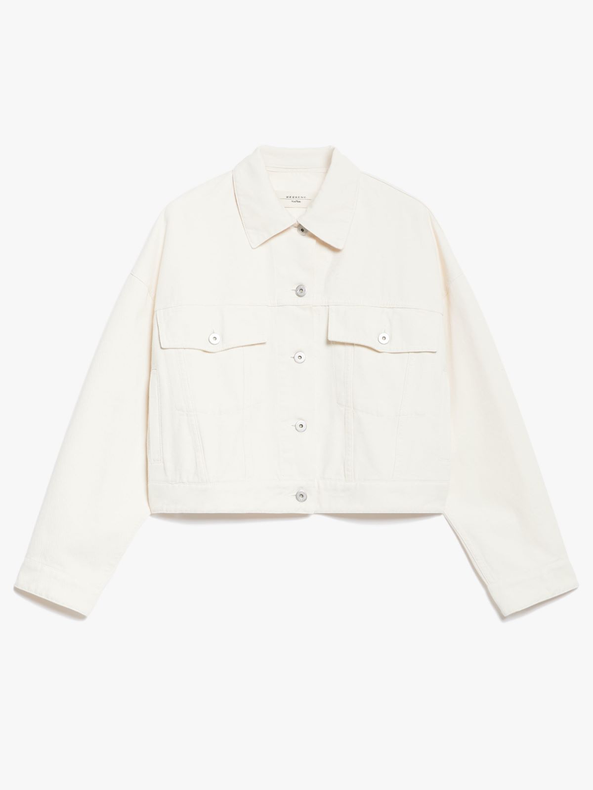 Cotton bull denim cropped jacket