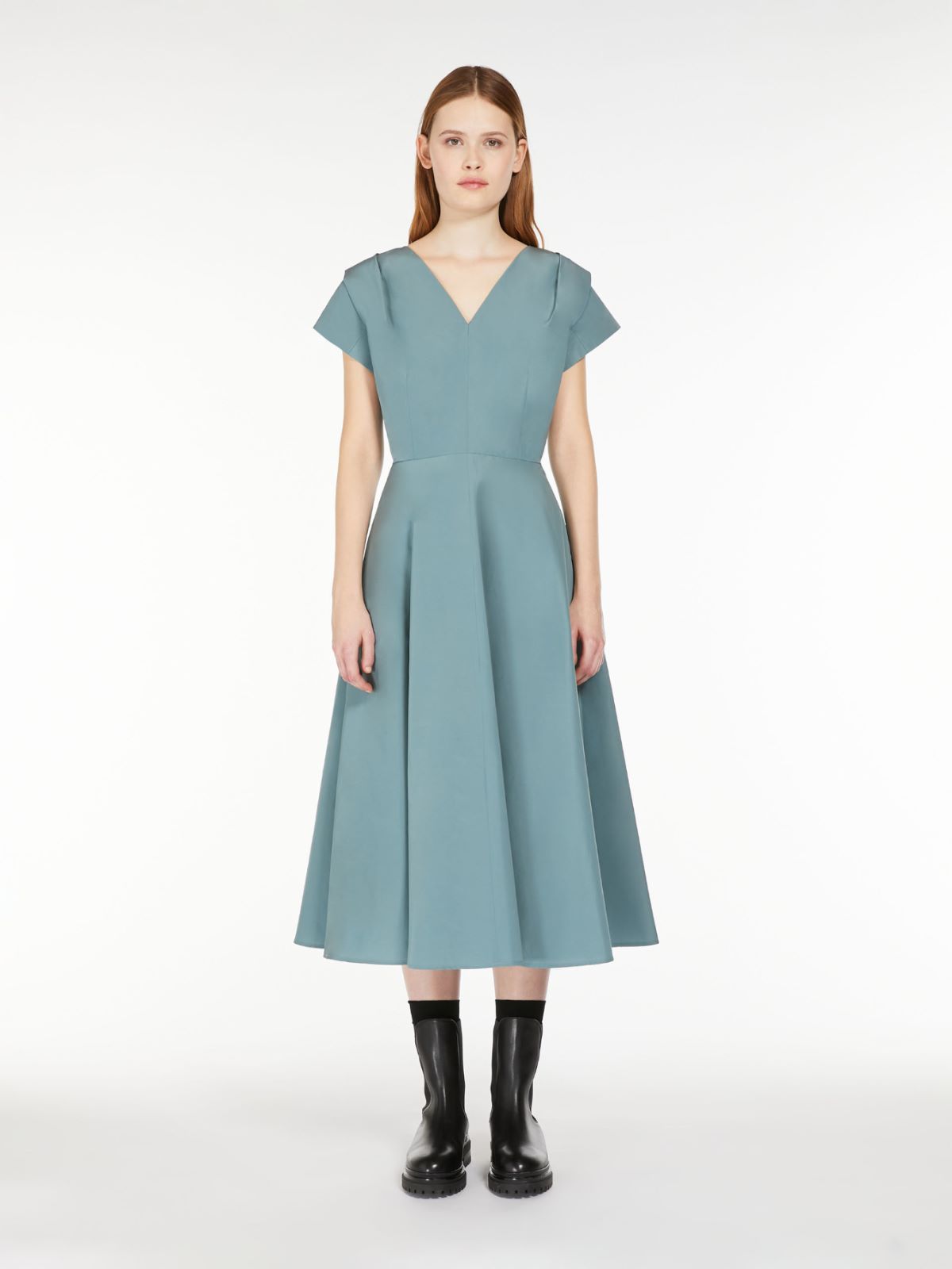 Midi taffeta dress