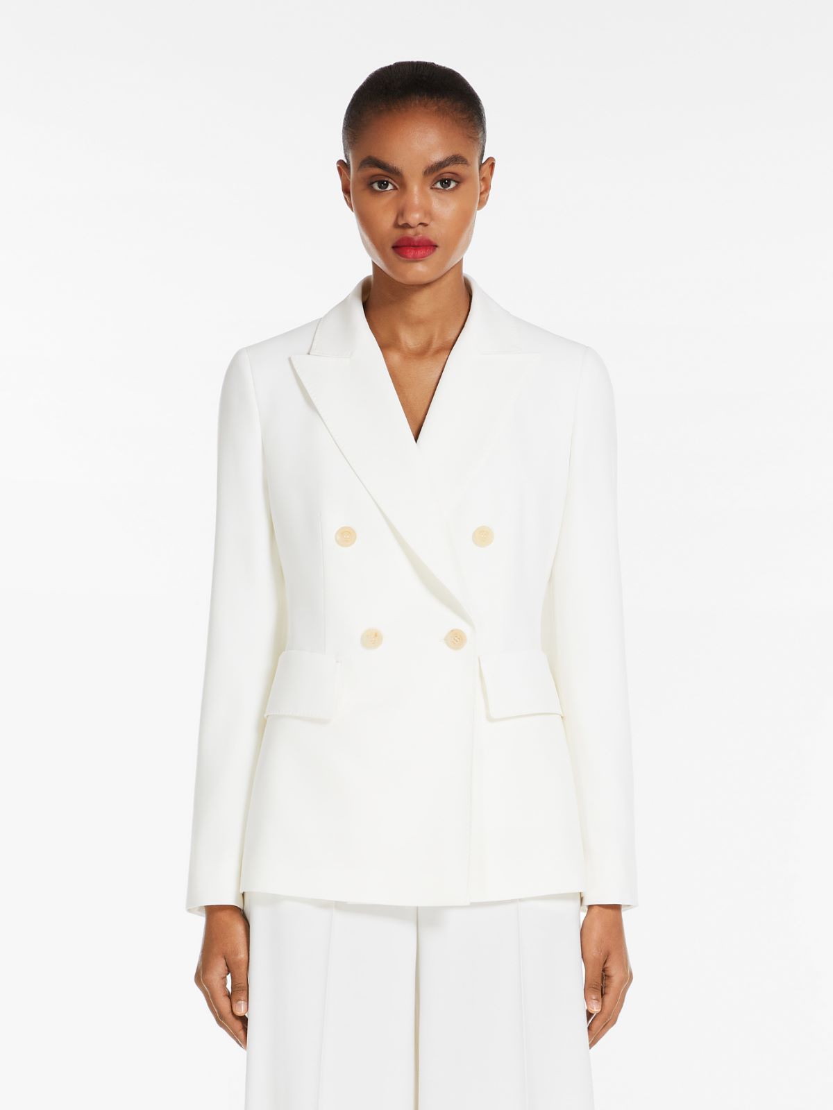 Gabardine wool blazer