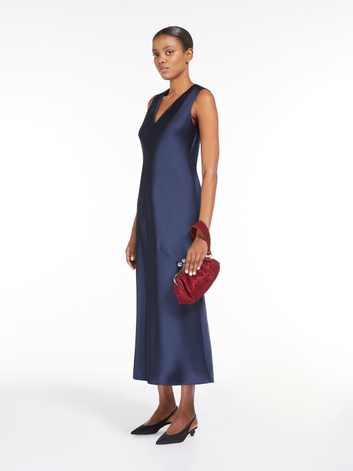 Small Pasticcino Bag in mesh and rhinestones