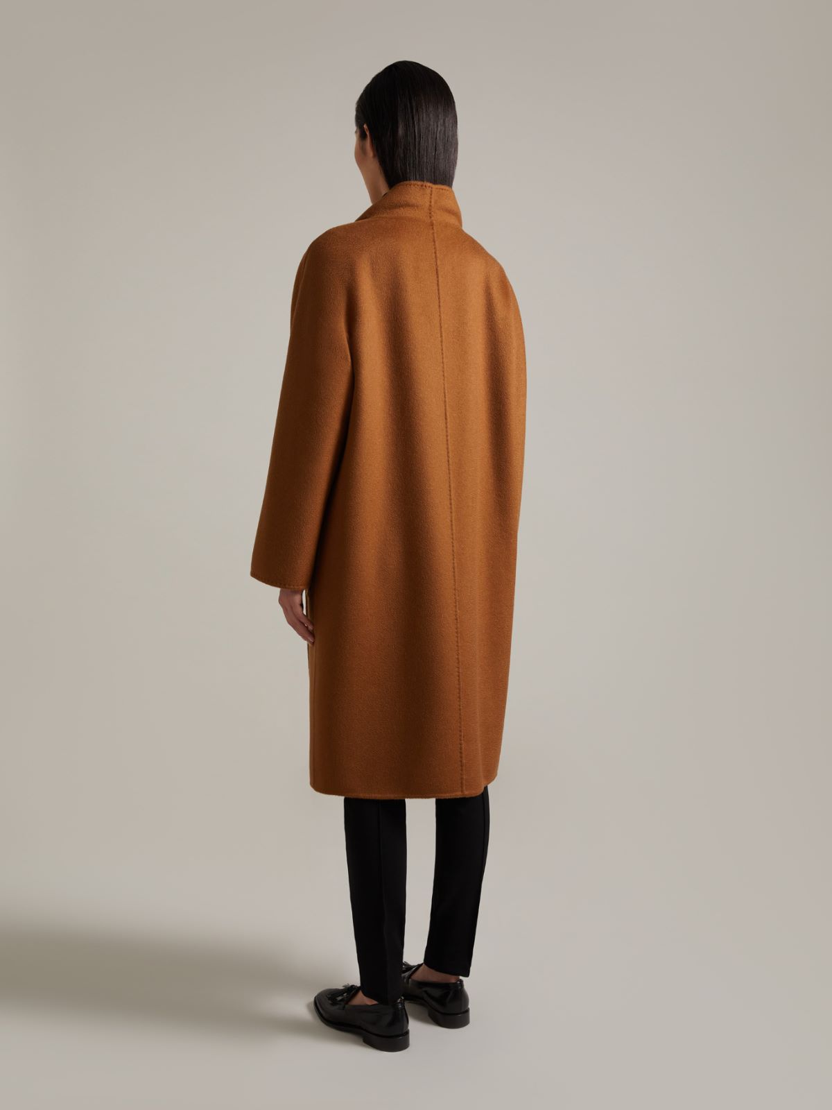 Cashmere cardigan coat