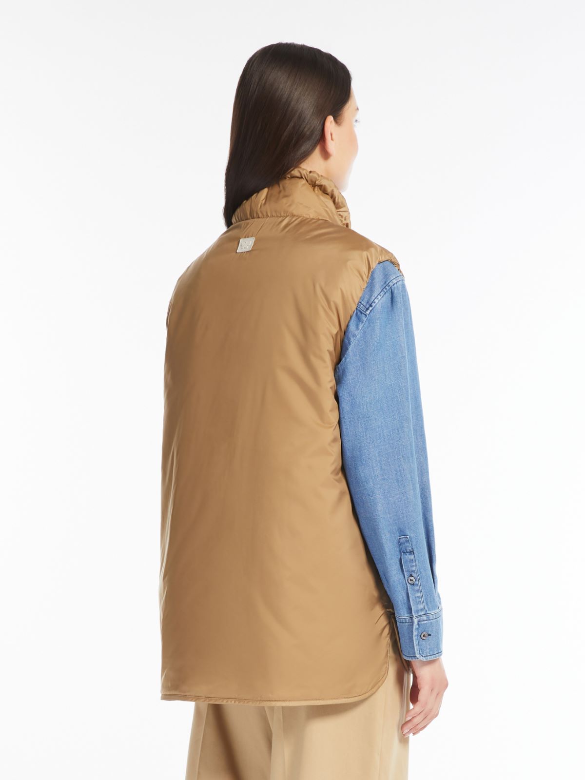 Reversible water-repellent canvas gilet