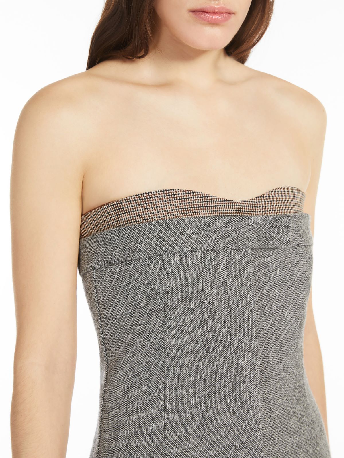 Tweed bustier dress