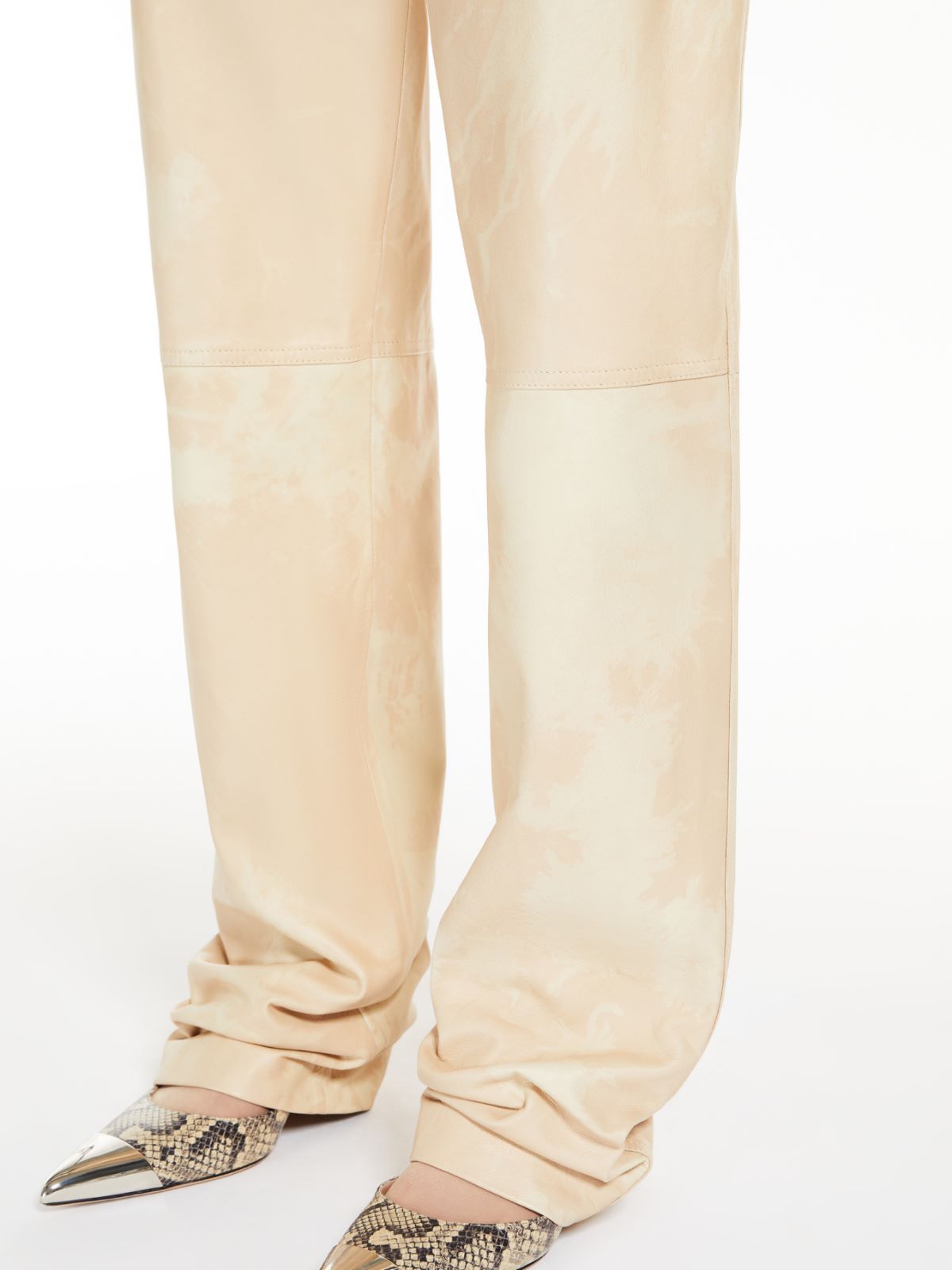Nappa leather trousers