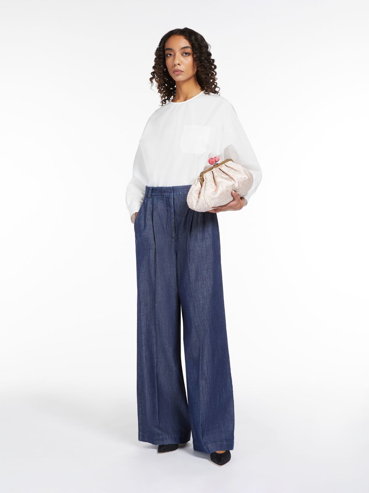 Medium jacquard silk Pasticcino Bag