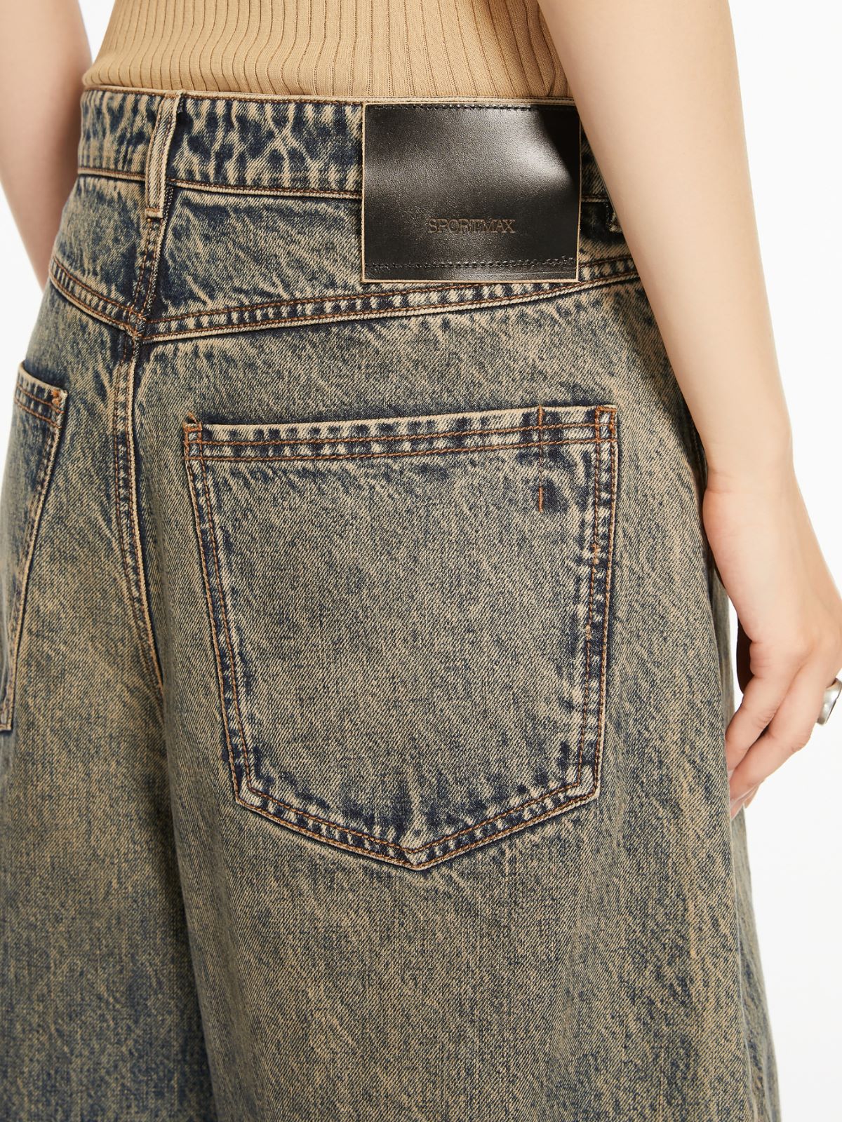 Oversized five-pocket trousers