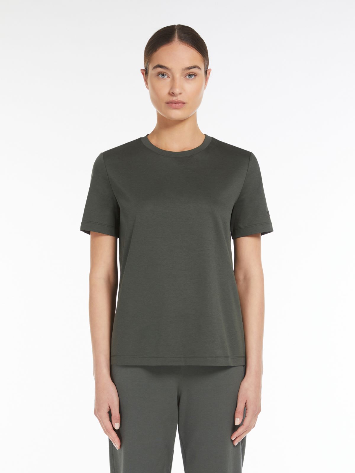 Slim-fit cotton and modal T-shirt