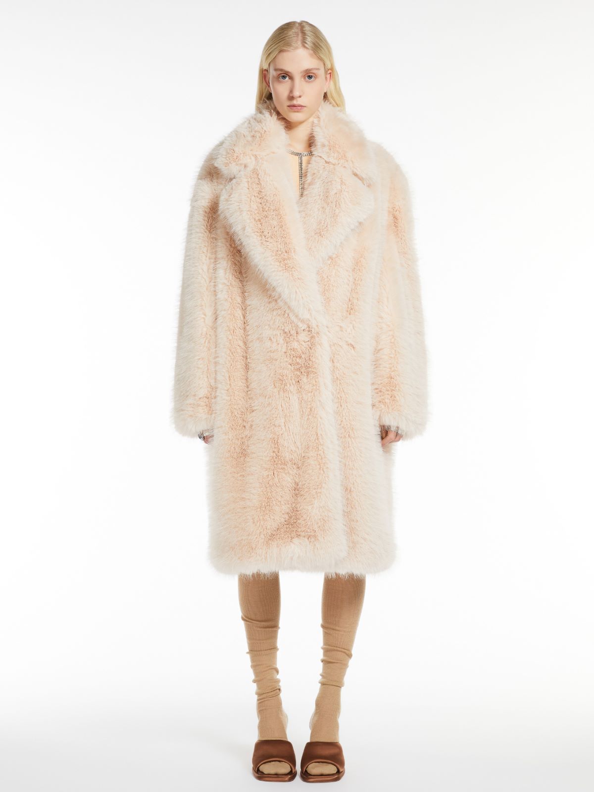 Faux fur coat
