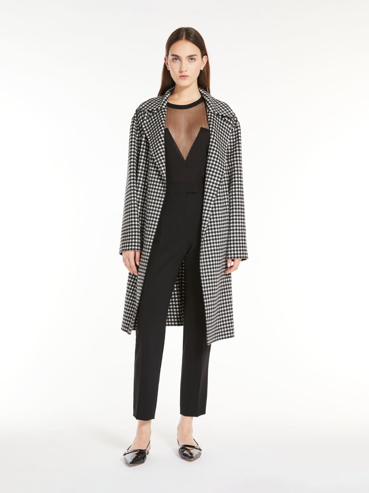 Slim fit cady trousers