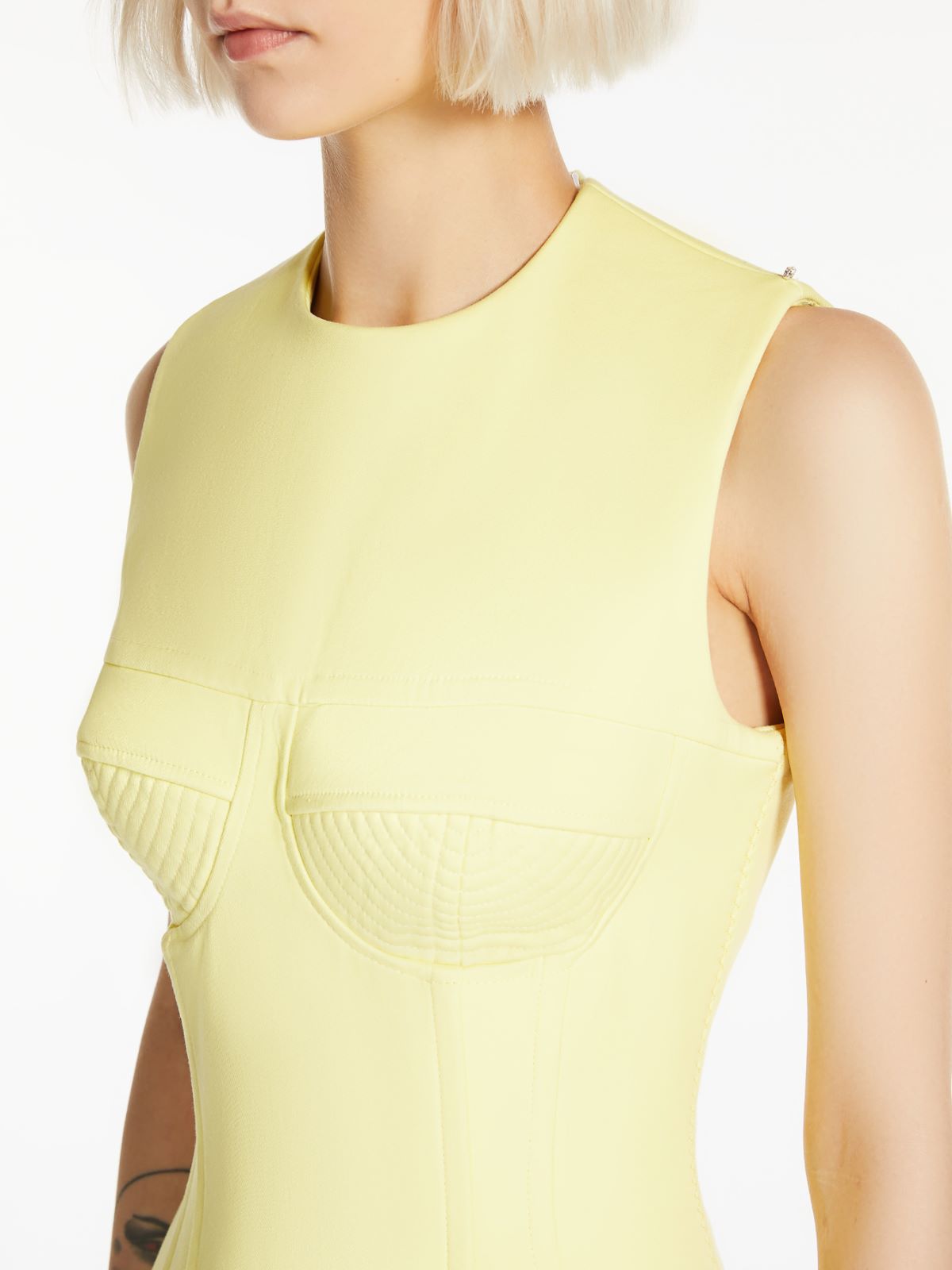 Double-faced cotton dress