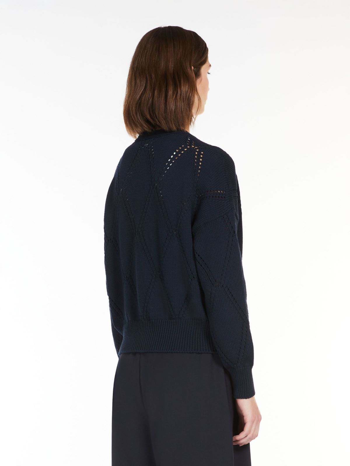 Cotton V-neck cardigan