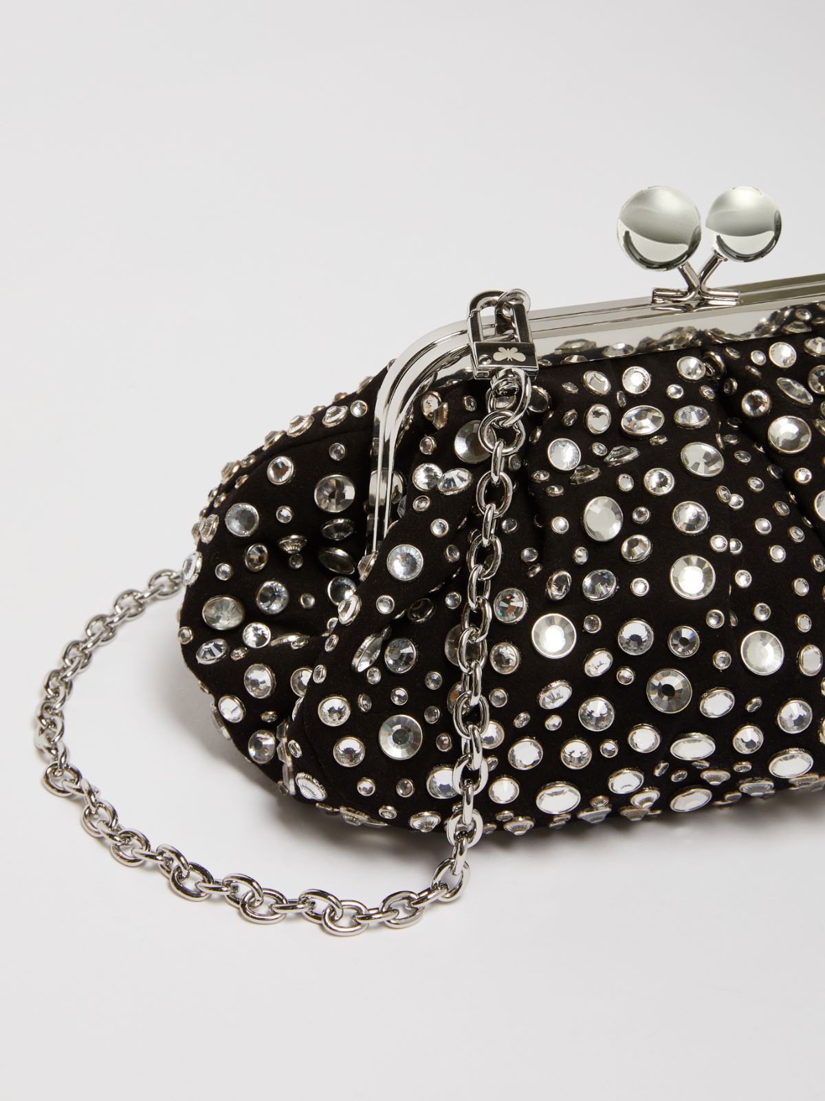 Small crystal leather Pasticcino Bag