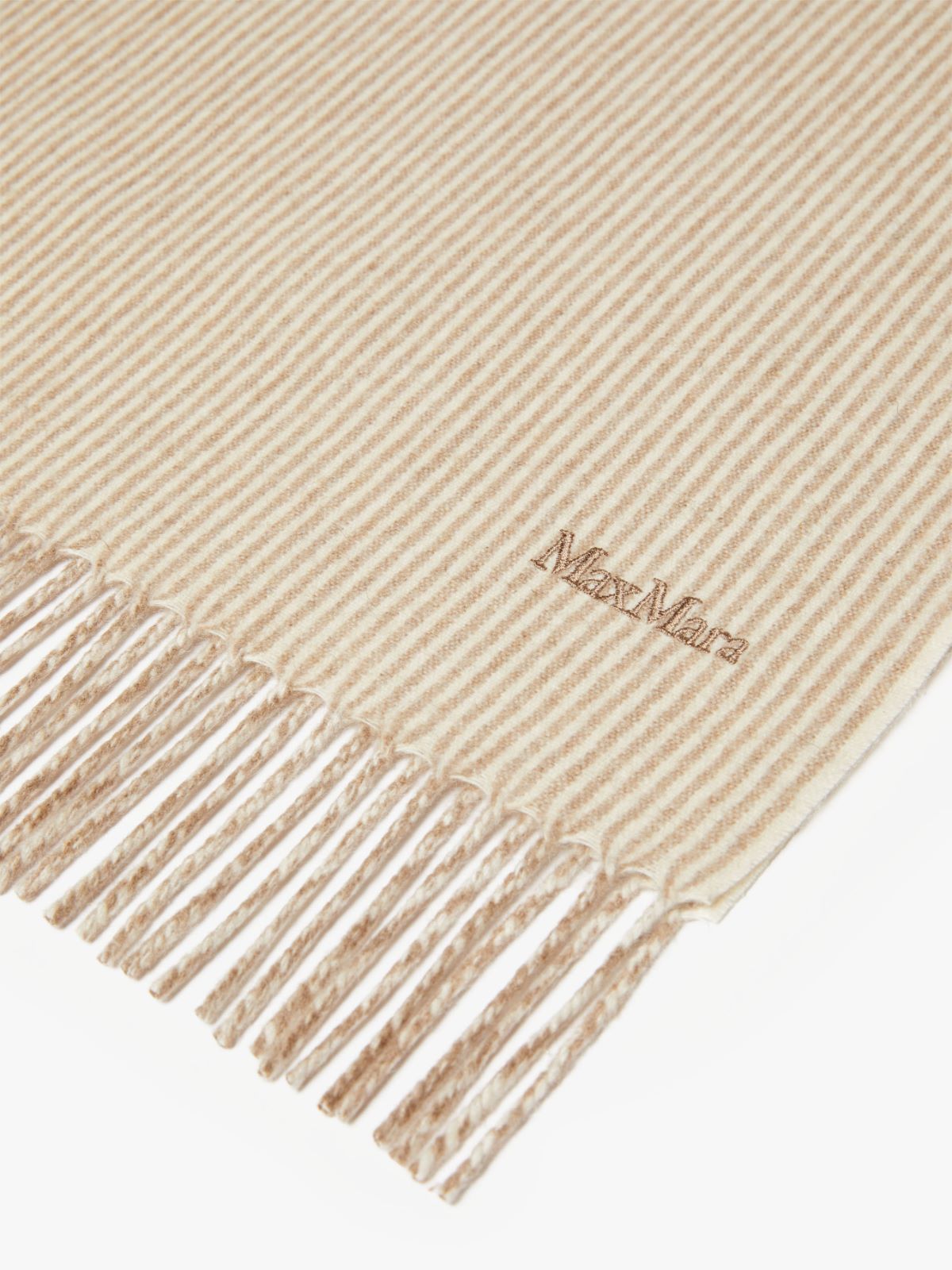 Striped cashmere stole