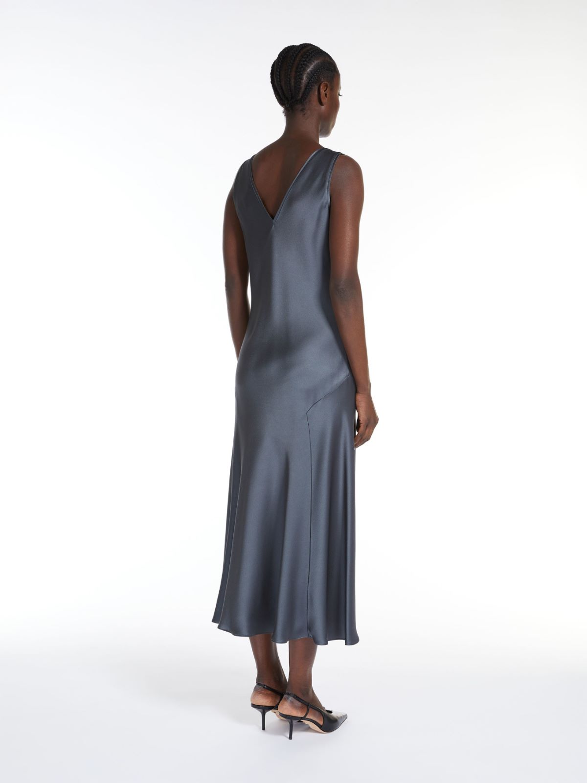 Flowing envers satin dress