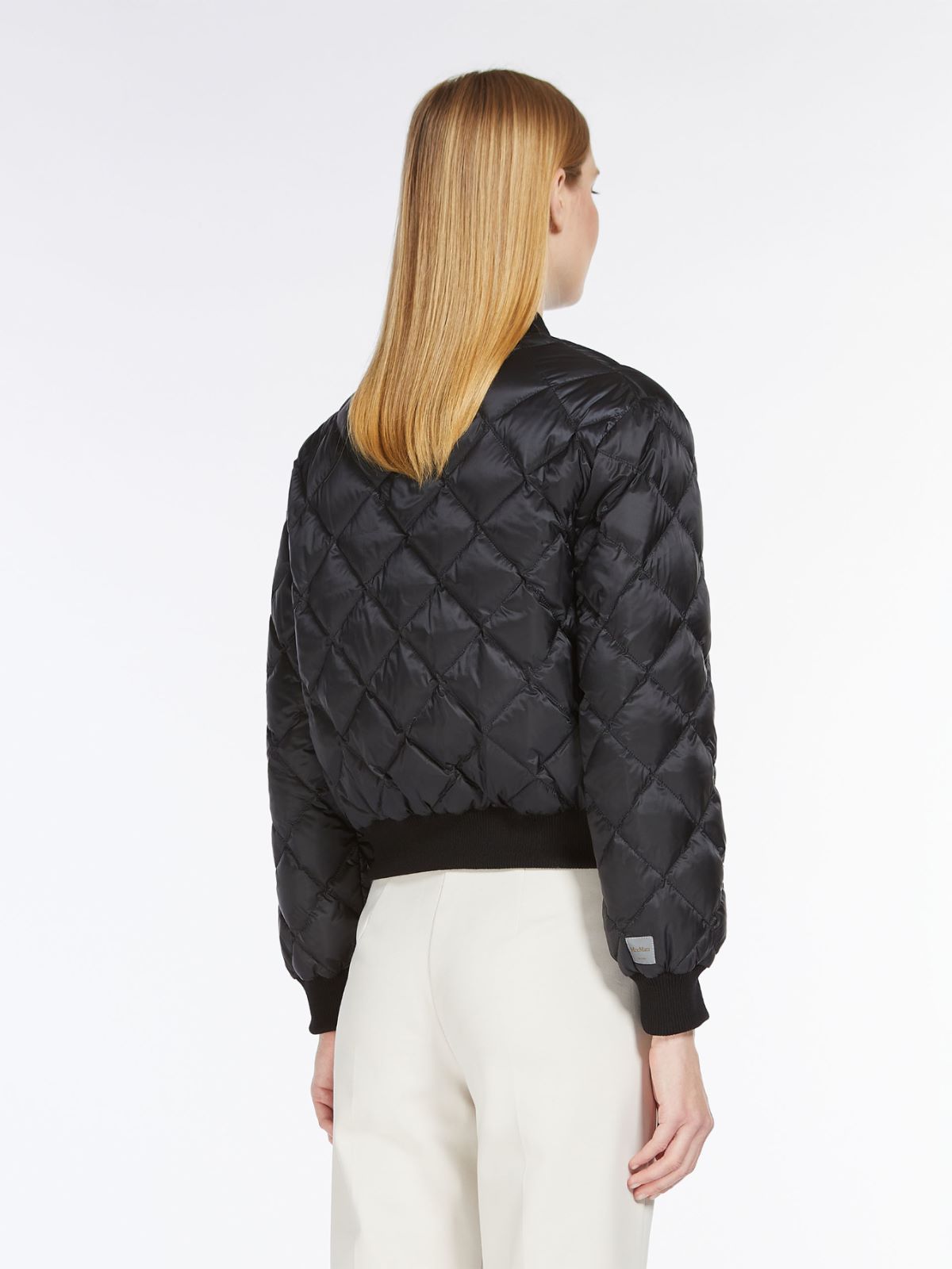 Reversible bomber jacket in water-resistant canvas