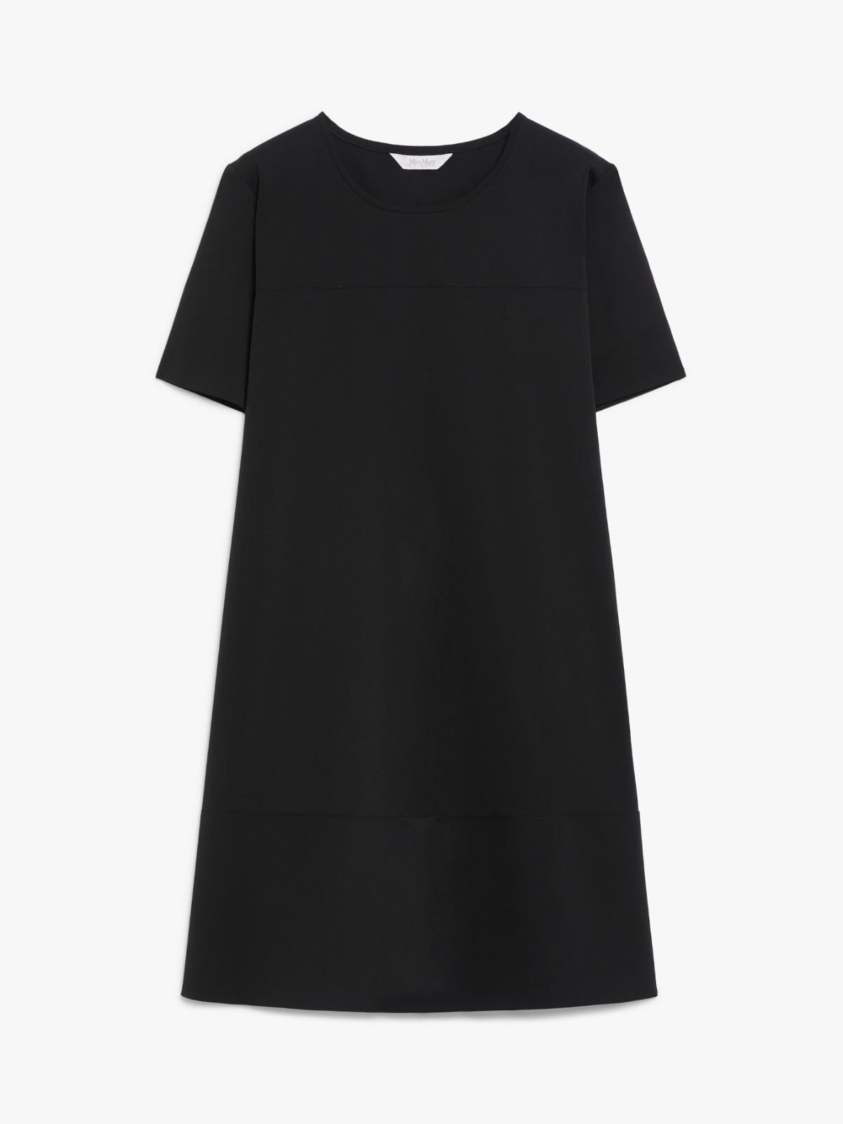 Technical jersey flared dress