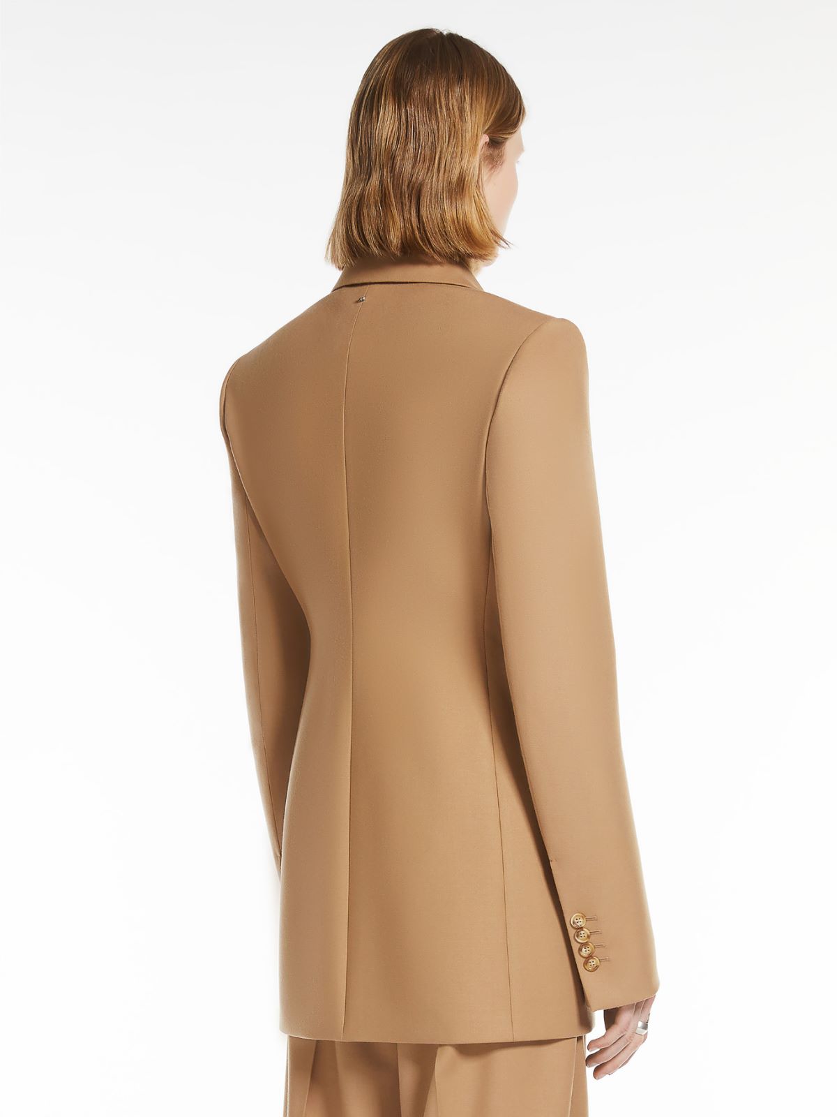 Stretch flannel tailored blazer