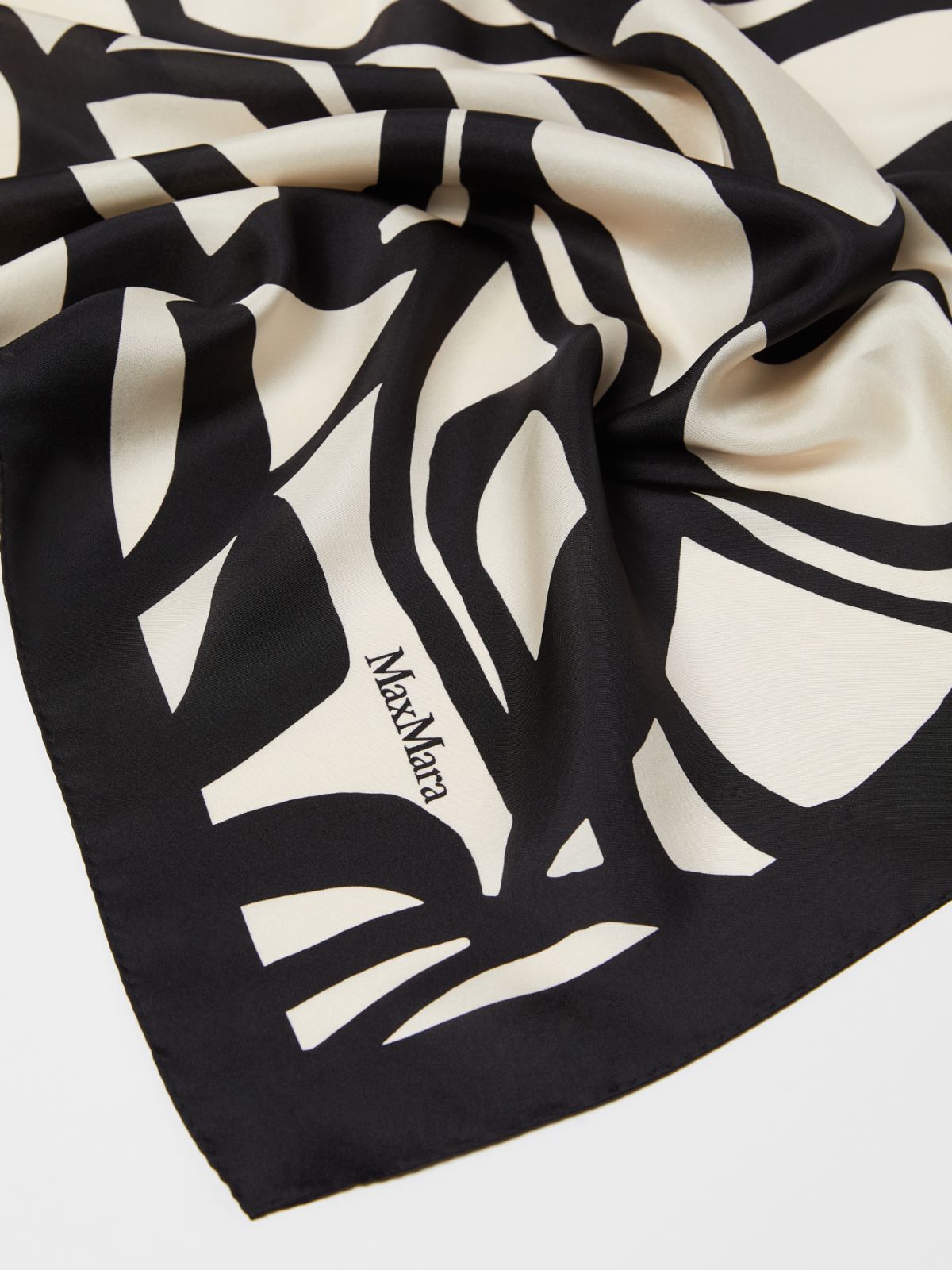 Printed silk scarf
