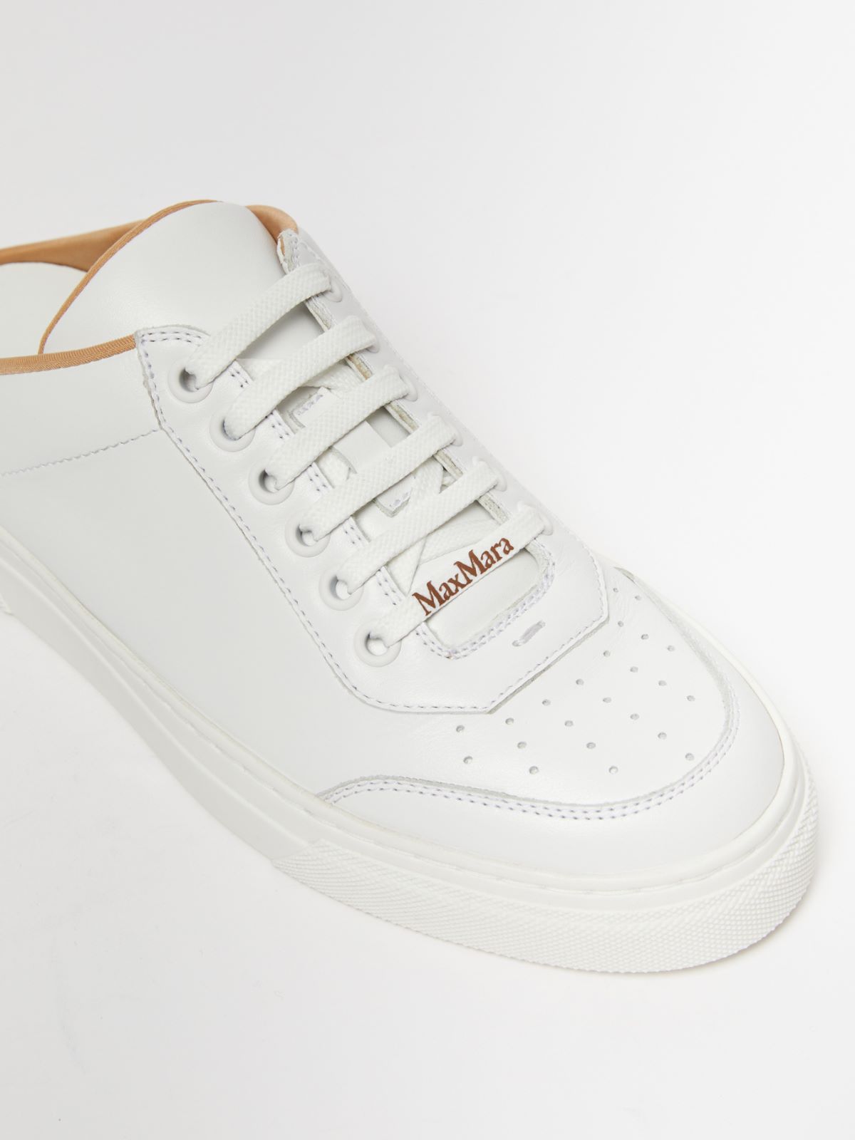 Leather mule sneakers