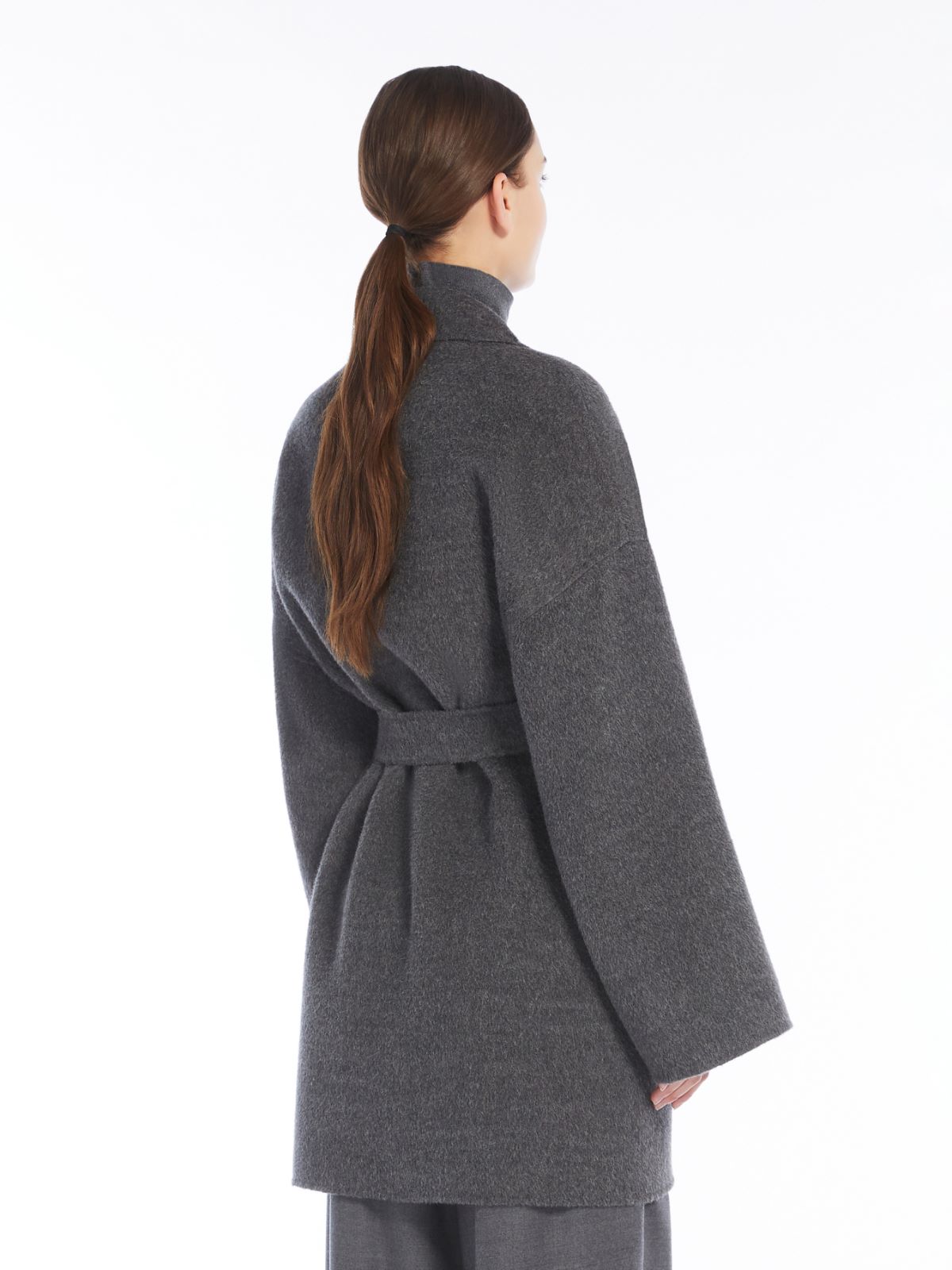 Oversized wool and alpaca coat