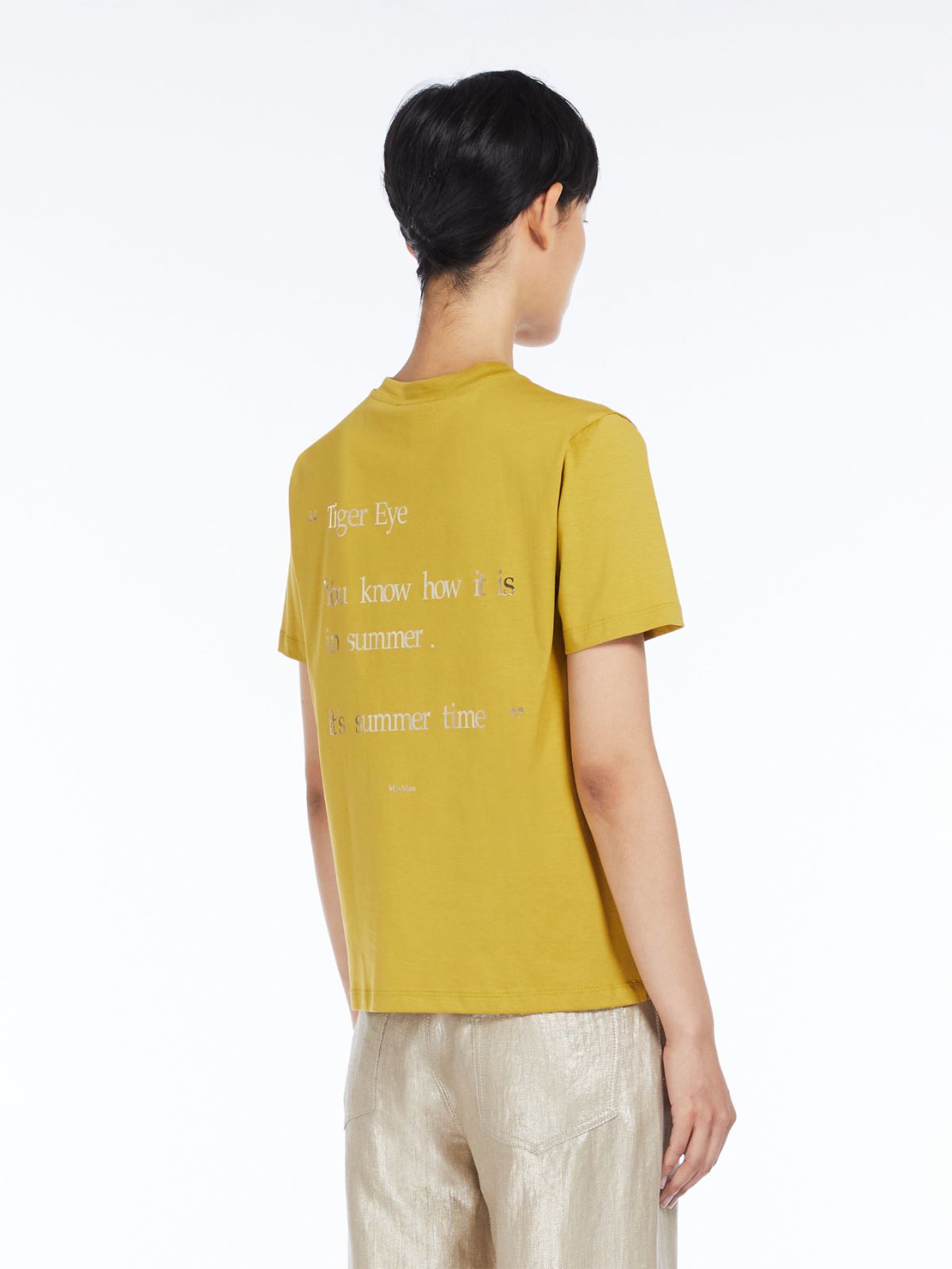 Cotton jersey print T-shirt