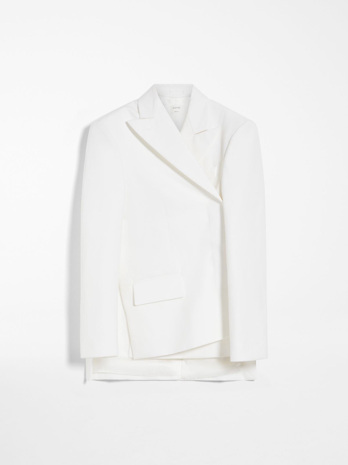 Asymmetric double-breasted blazer