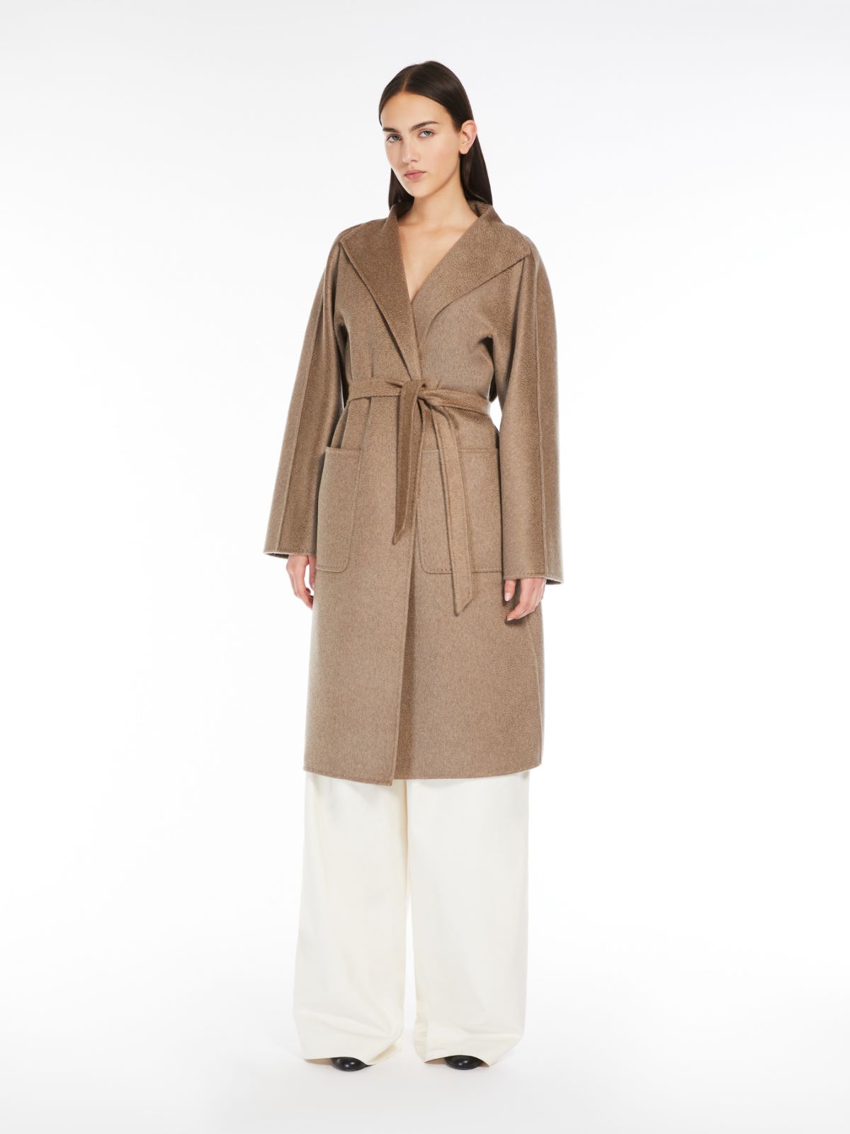 Cashmere cardigan coat