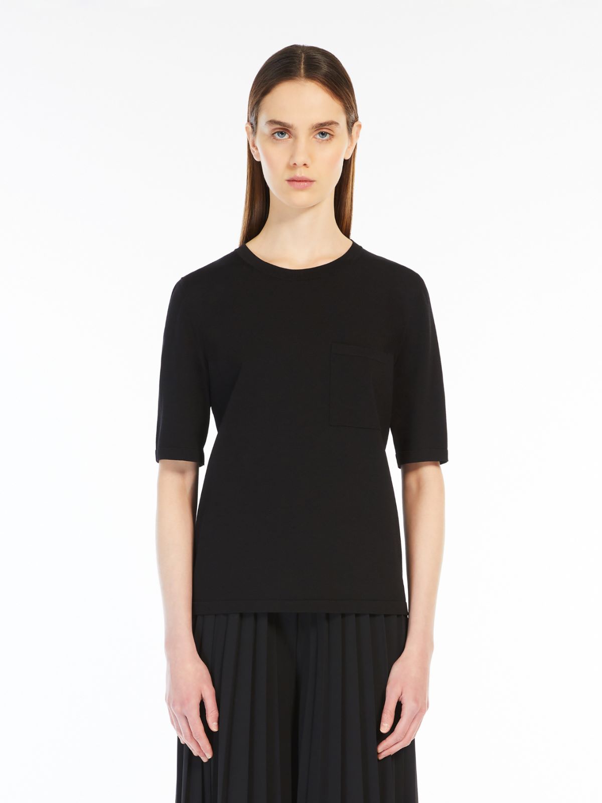 Crêpe viscose yarn T-shirt