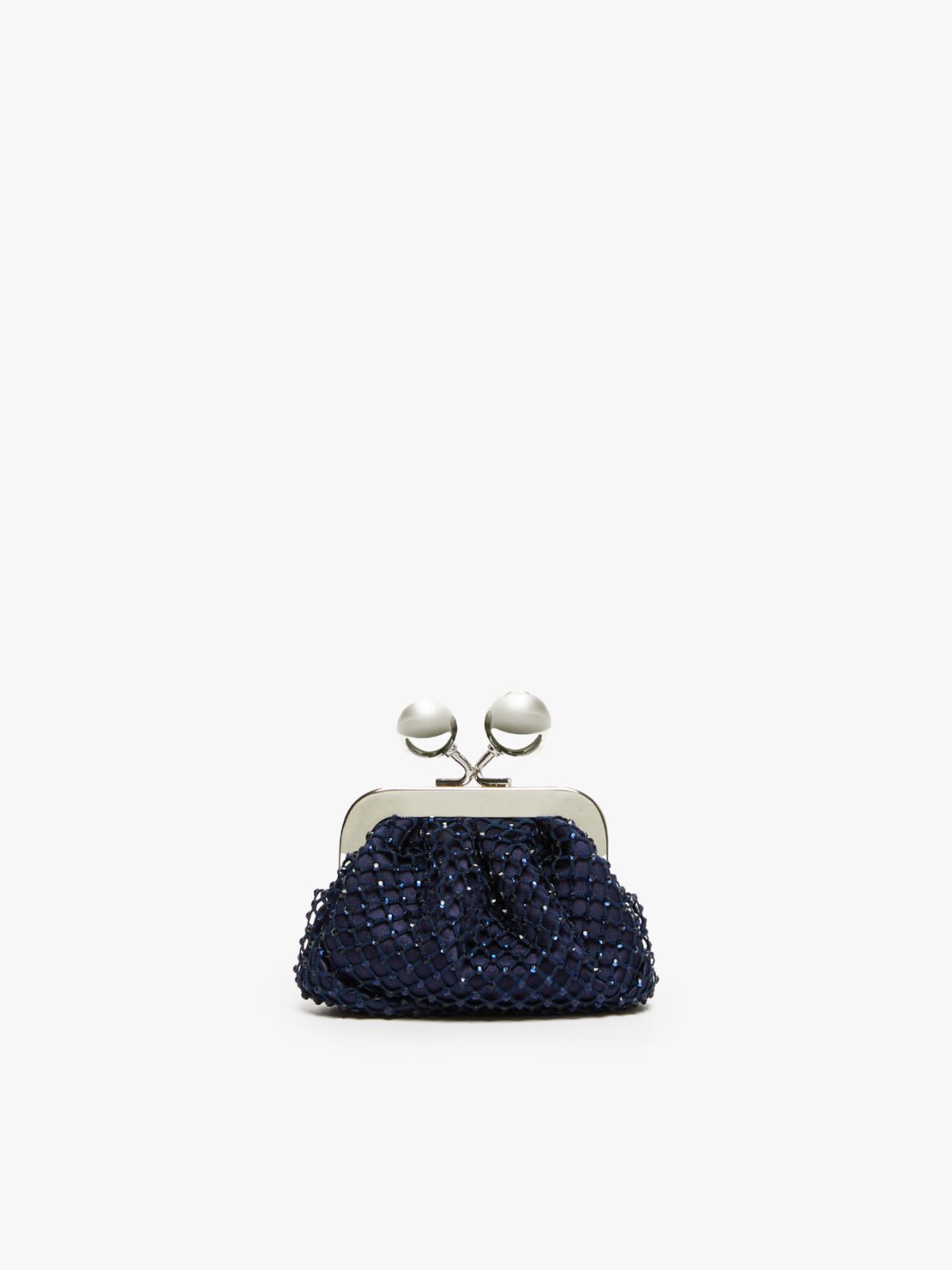 Rhinestone and satin Nano Pasticcino Bag