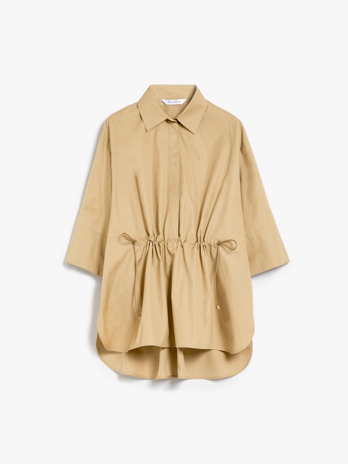 Loose-fitting cotton poplin shirt