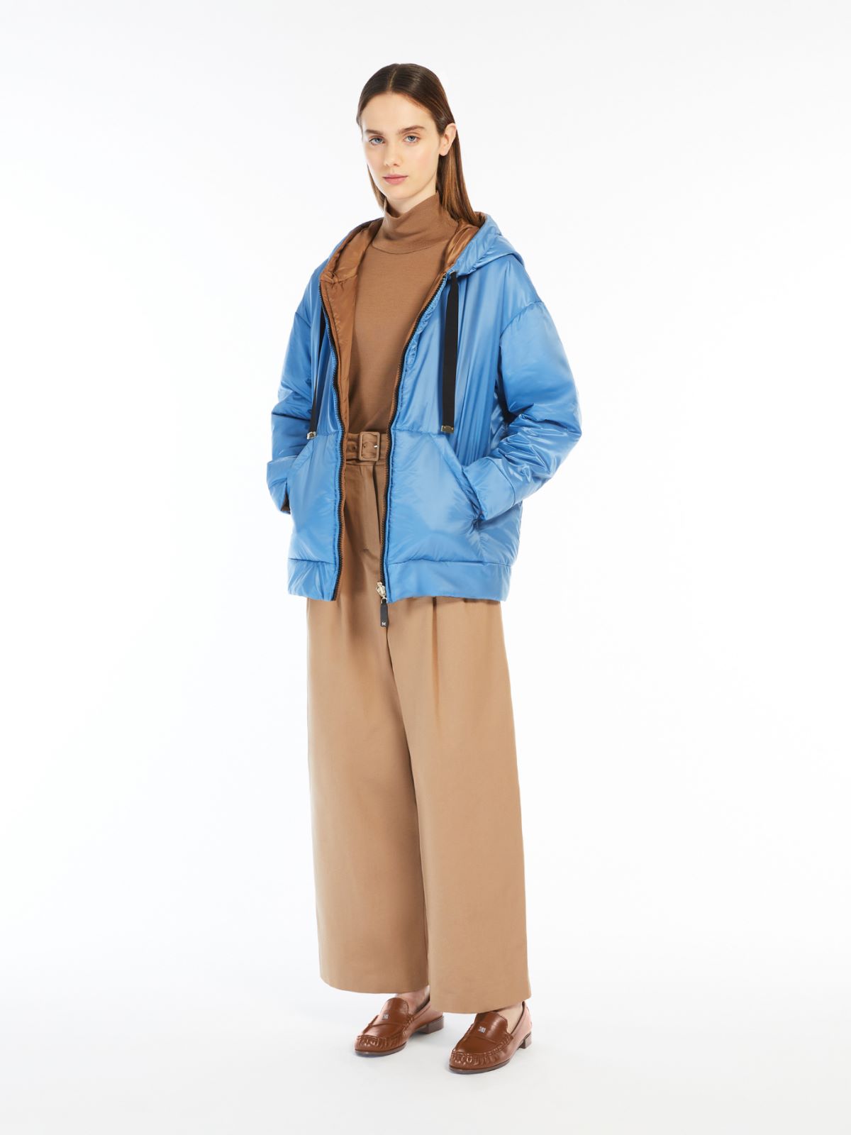 Reversible water-repellent canvas sweatshirt