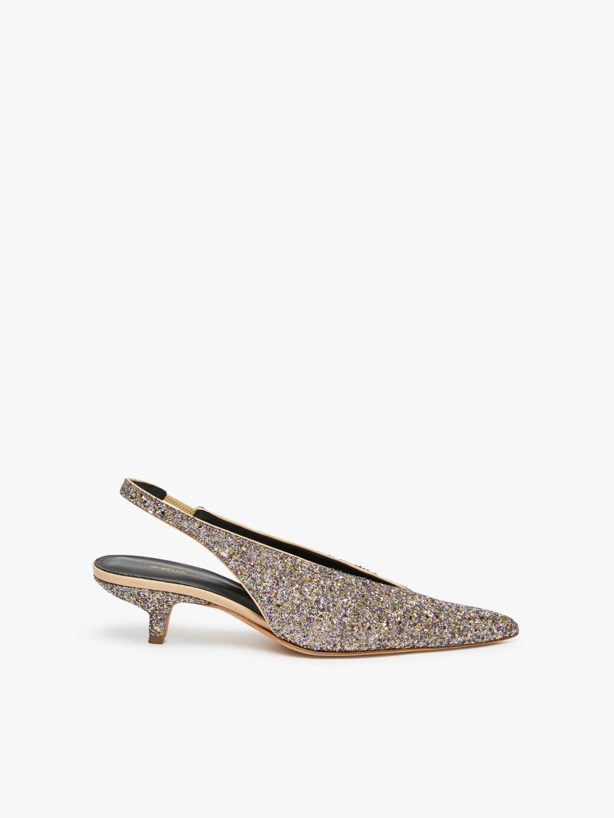 Glitter slingbacks