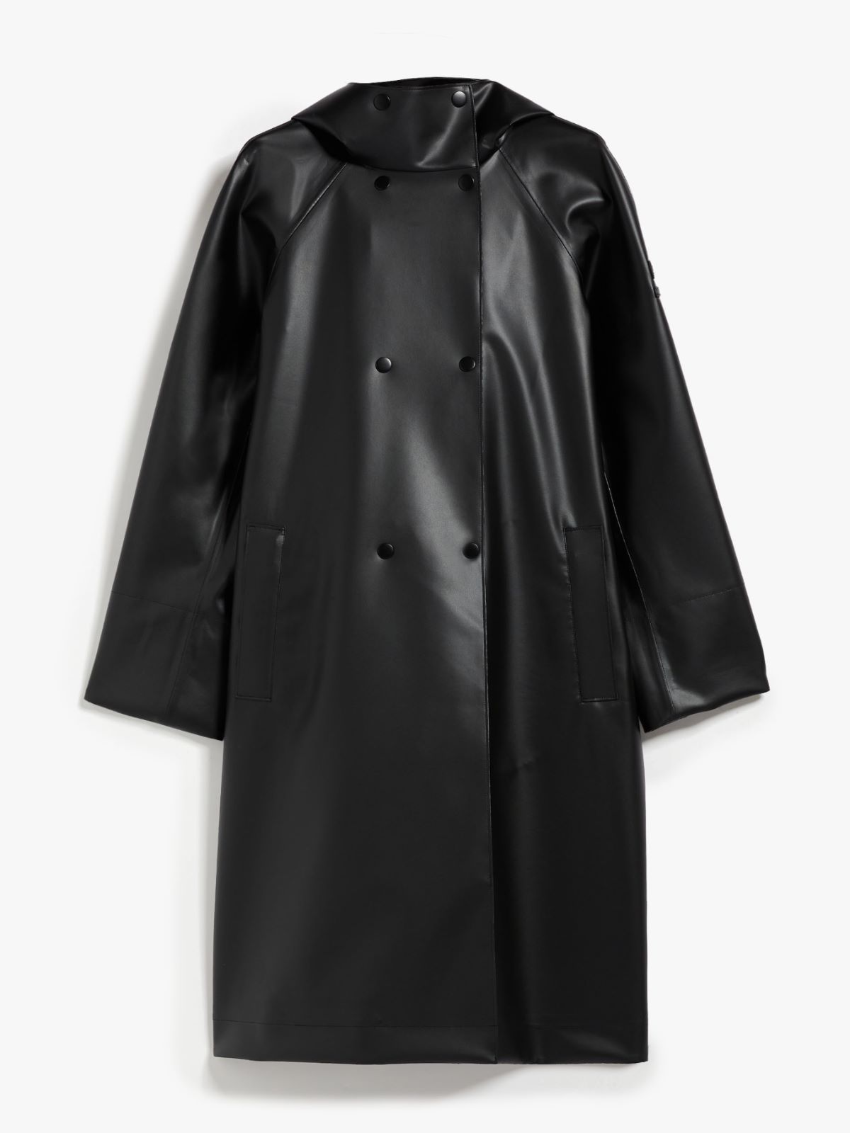 Rubber-coated technical fabric parka