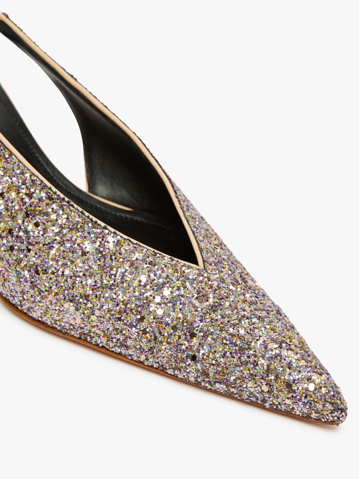 Glitter slingbacks