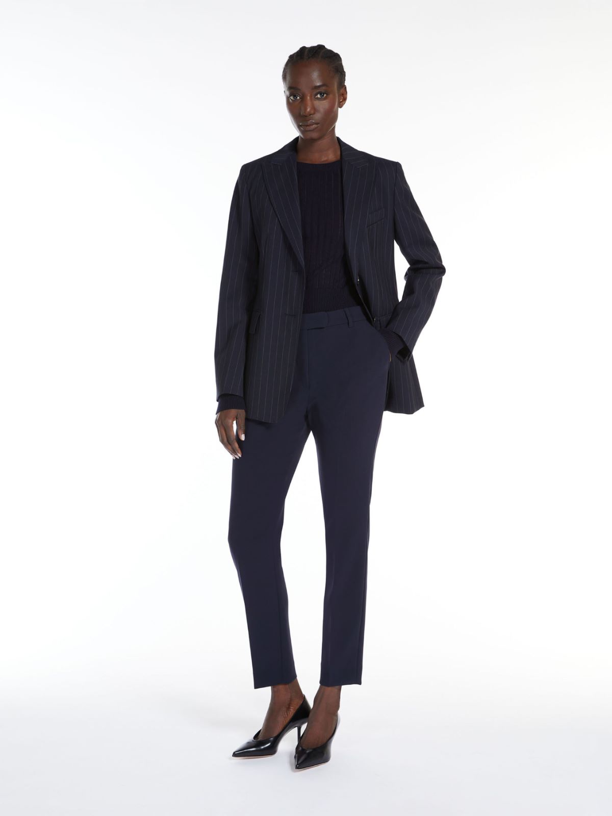 Wool and silk crew neck sweater