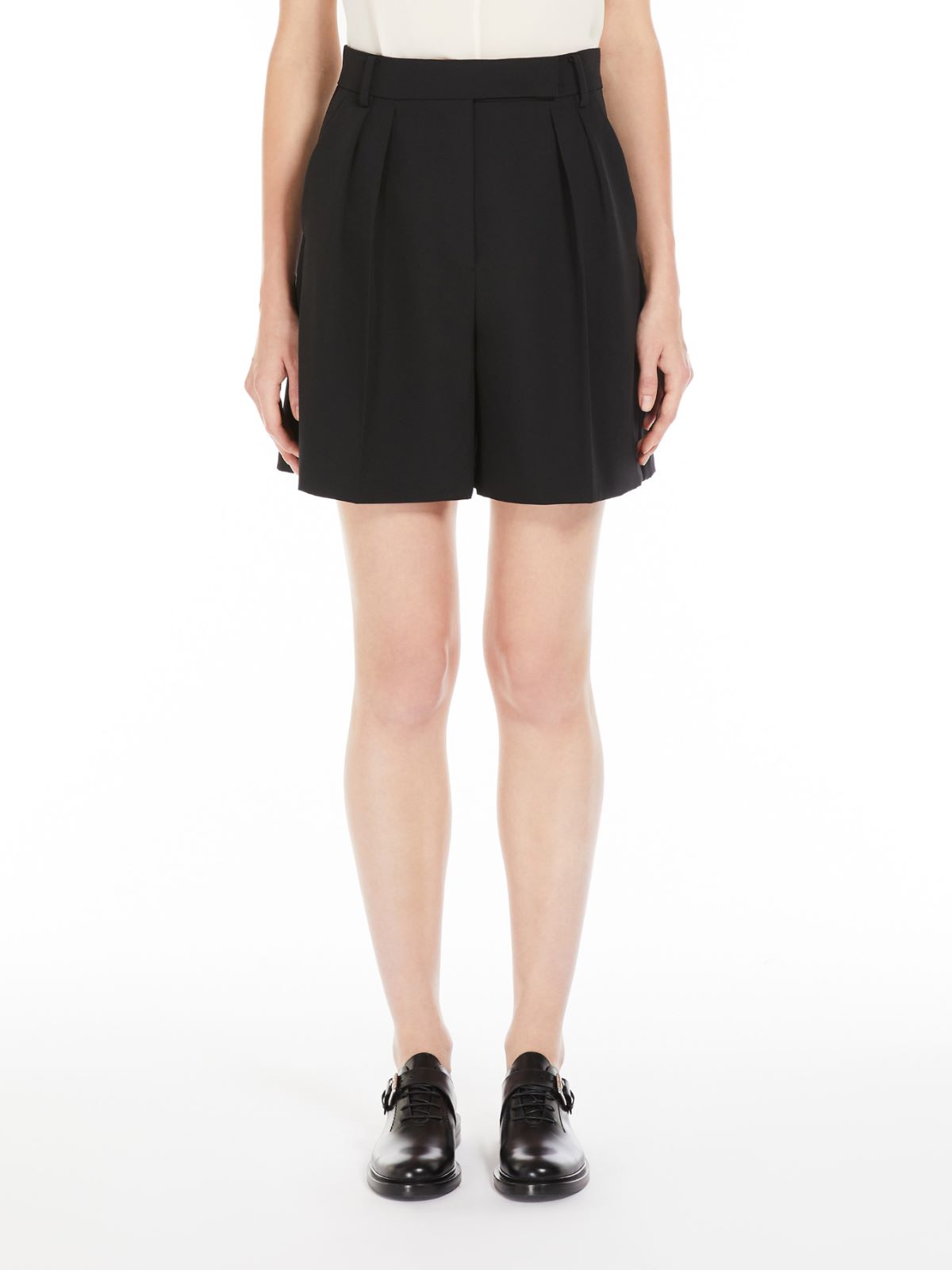 Wool and mohair shorts