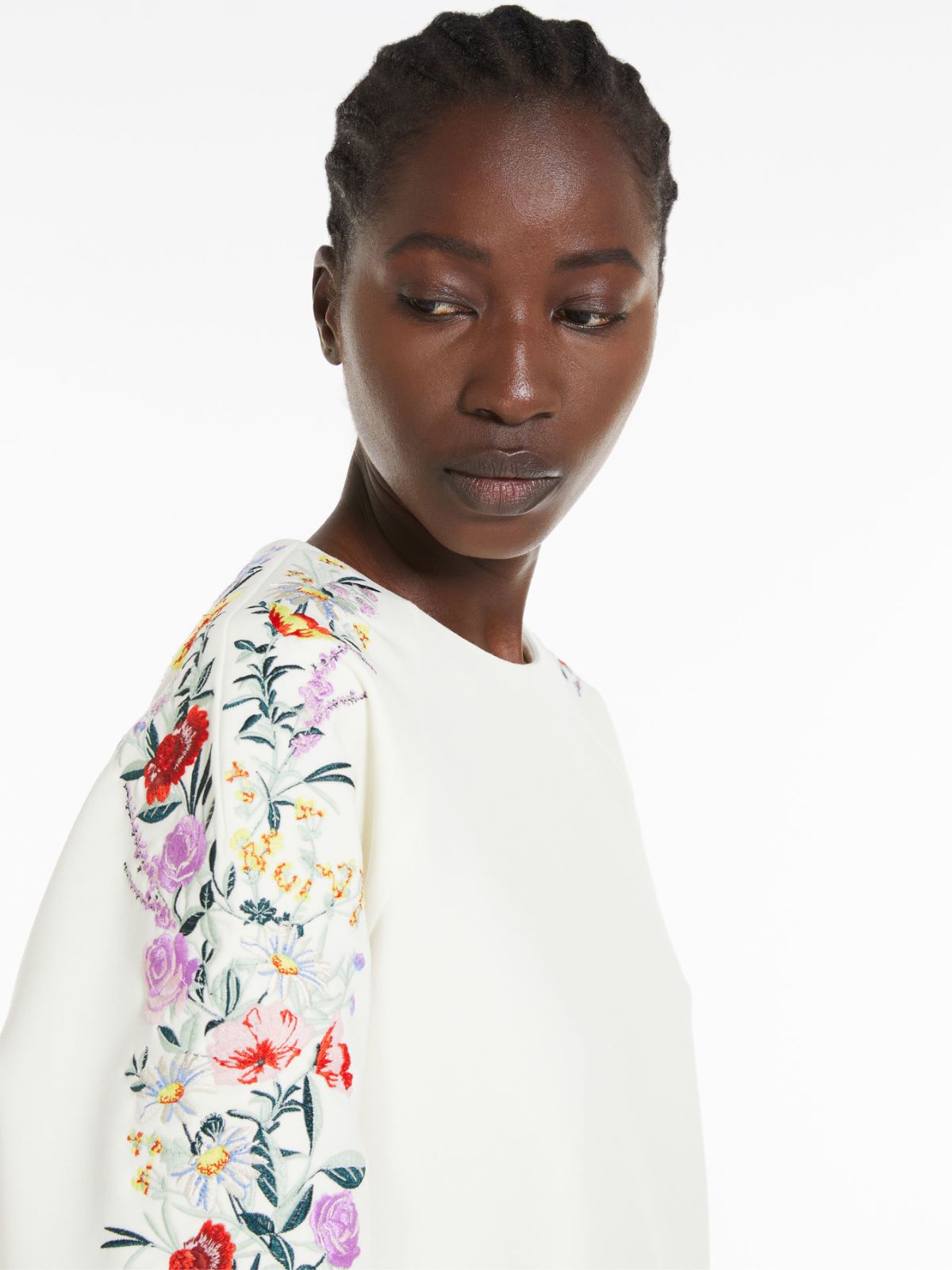 Wool crêpe mini dress