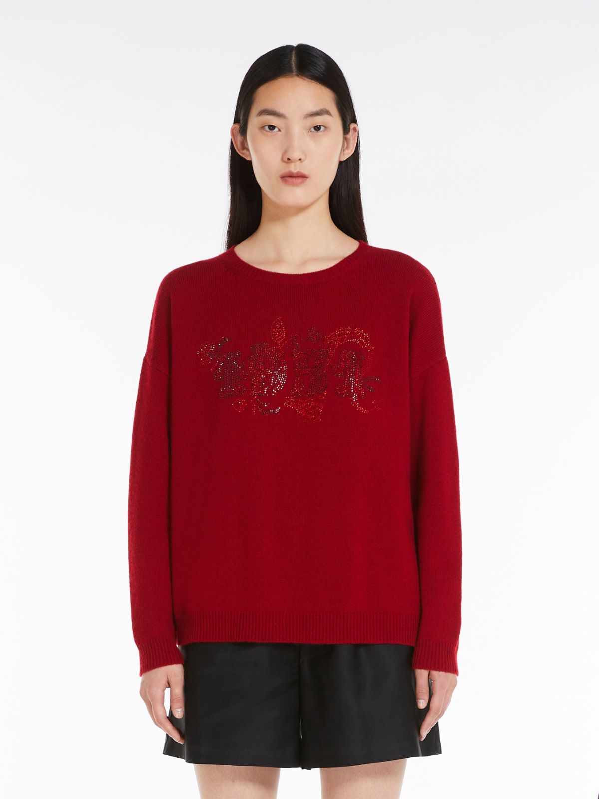 Wool and cashmere knit jumper