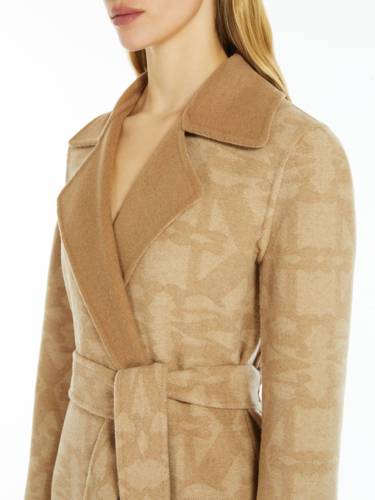 Reversible camel coat