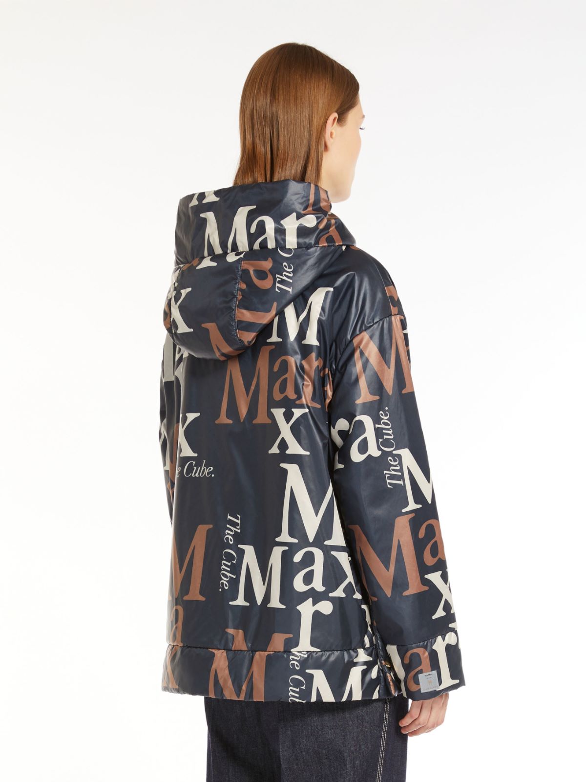 Reversible parka in water-resistant canvas